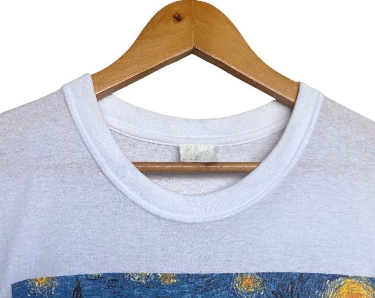Band Tees × Vintage Vintage 80s Vincent Van Gogh La Nuit Etoilee Starry Night Size US M / EU 48-50 / 2 - 10 Thumbnail