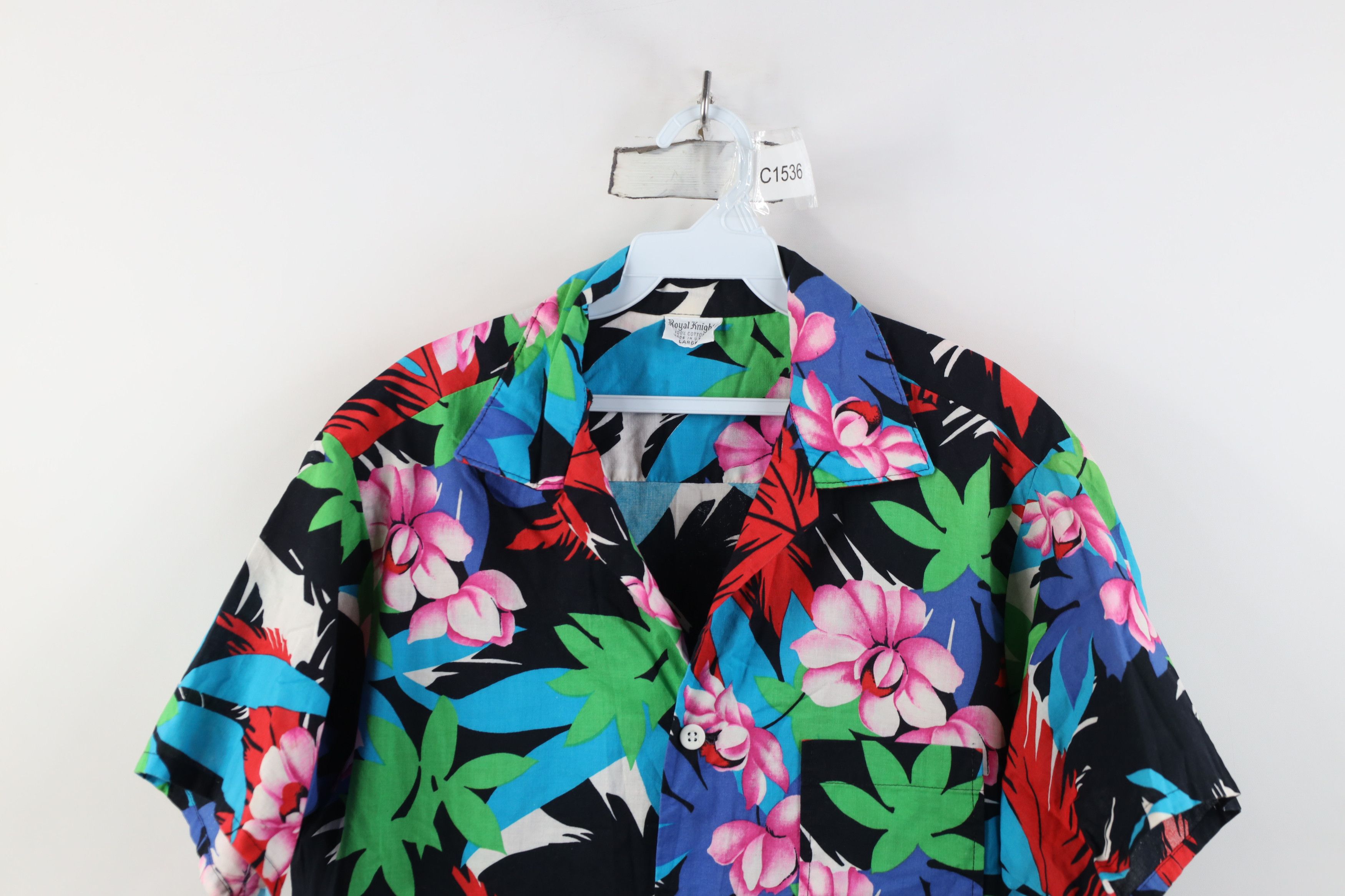 Vintage Vintage 70s Streetwear Flower Luau Hawaiian Button Shirt USA Size US L / EU 52-54 / 3 - 2 Thumbnail