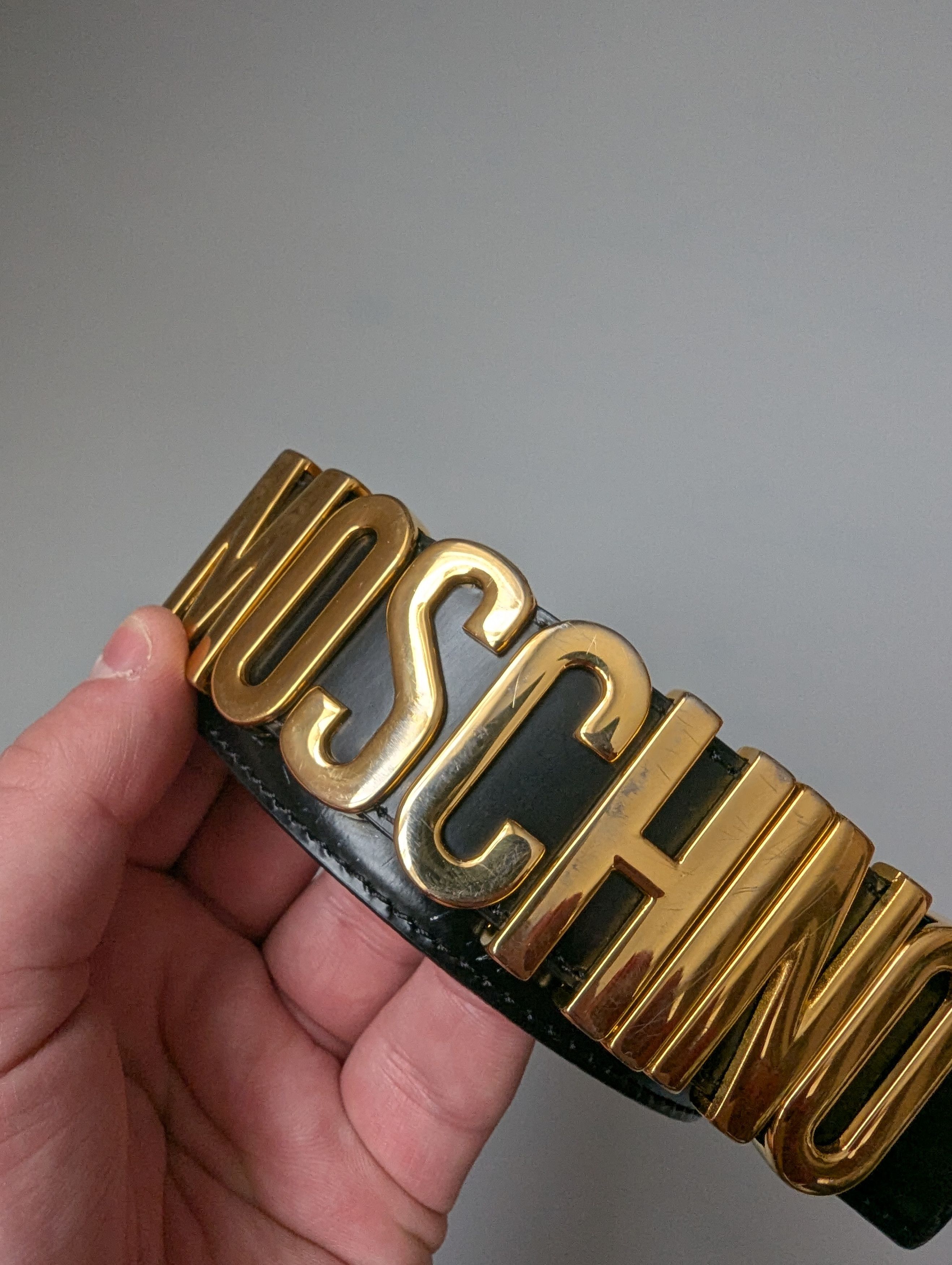 Moschino Moschino leather belt Logo Size ONE SIZE - 4 Thumbnail