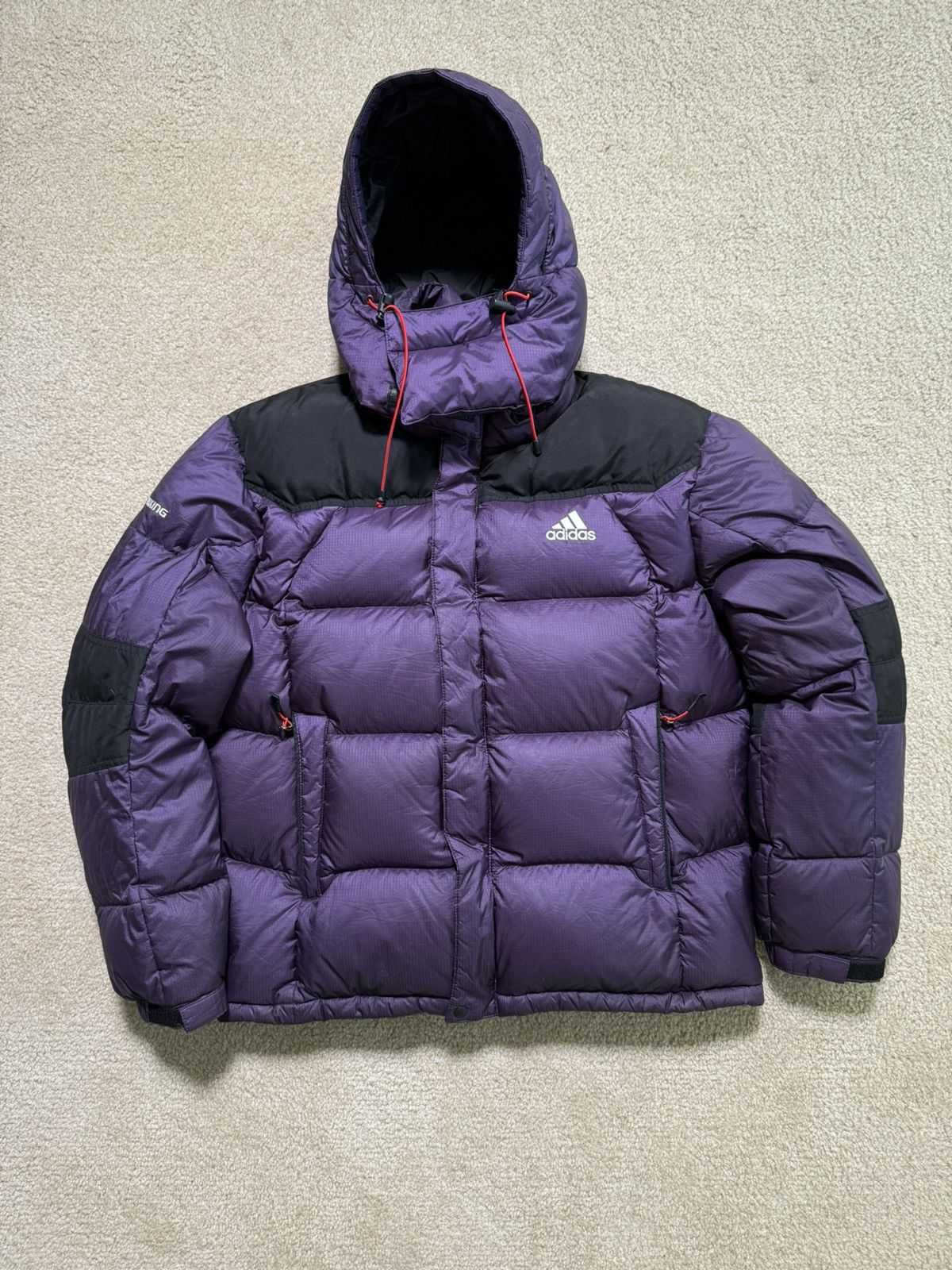 image of Adidas Puffer 800 in Purple, Men's (Size Medium)
