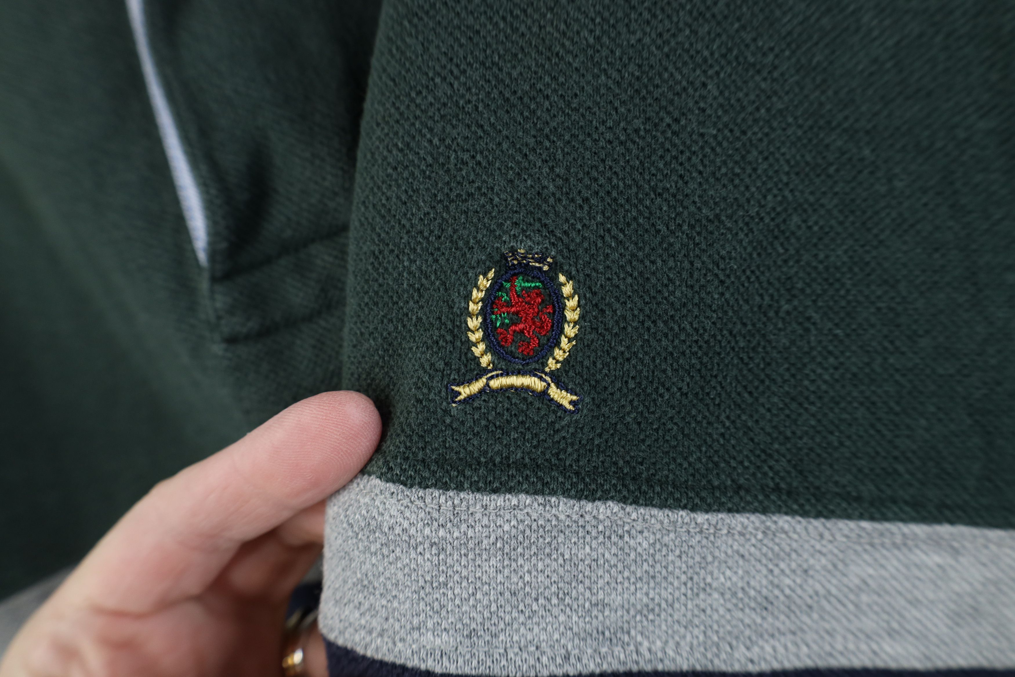 Tommy Hilfiger Vintage 90s Y2K Tommy Hilfiger Long Sleeve Rugby Polo Size US M / EU 48-50 / 2 - 4 Thumbnail