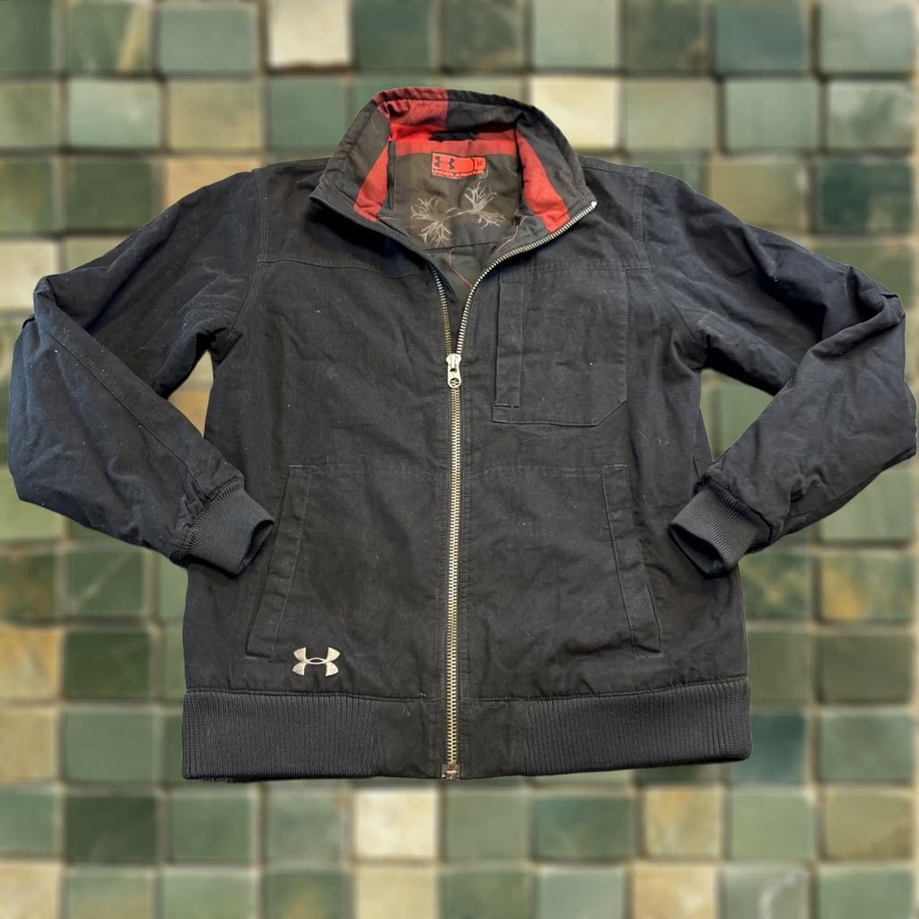 Under Armour Under Armour Zip Jacket Mens Medium Black Hunting Bomber Biker Quilted Insulated Size US M / EU 48-50 / 2 - 1 Thumbnail