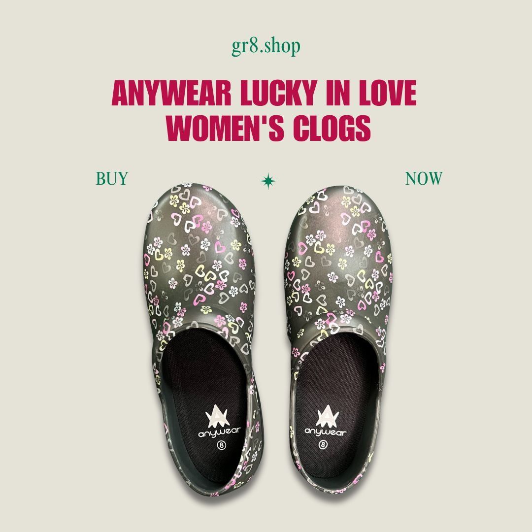 Other ANYWEAR Lucky In Love Womens Lightweight Slip-Resistant Clog Size US 8 / IT 38 - 1 Thumbnail