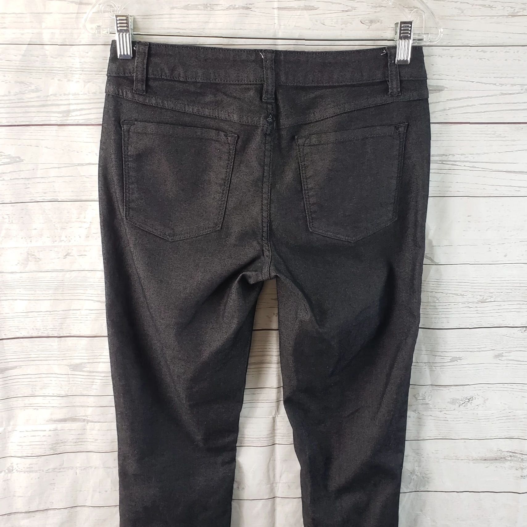 Prana Prana Womens Jeans Kayla Skinny Sz 2 Black Low Rise Organic Cotton Denim 31 Inseam Womens Size 26" / US 2 / IT 38 - 4 Thumbnail