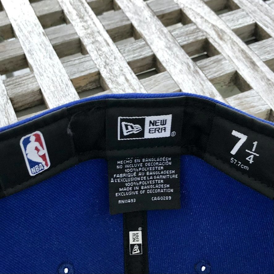 New Era Golden State Warriors Script NBA 75 Patch Fitted Hat 7 1/4 Size ONE SIZE - 7 Thumbnail