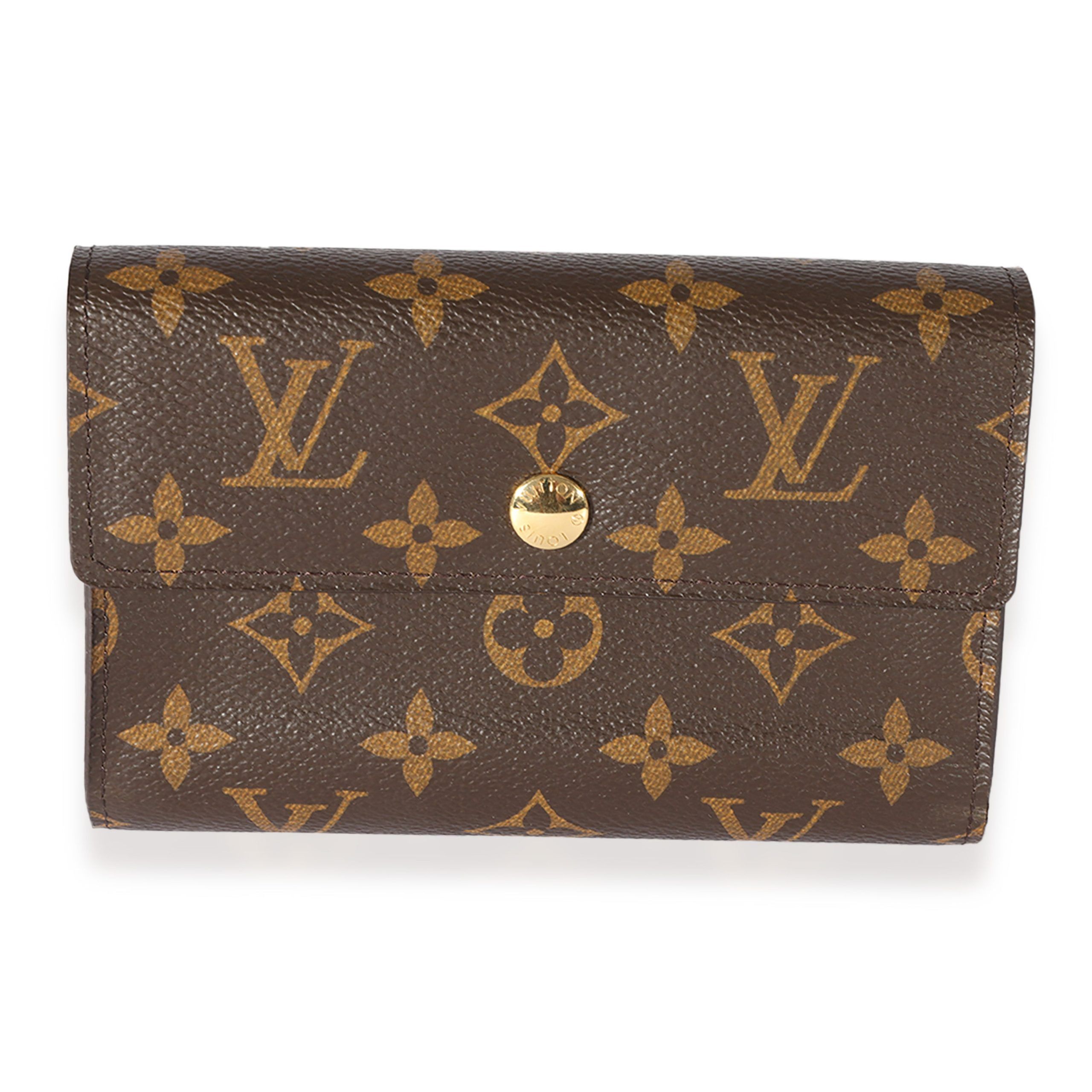 image of Louis Vuitton Monogram Canvas Alexandra Wallet in Brown, Women's