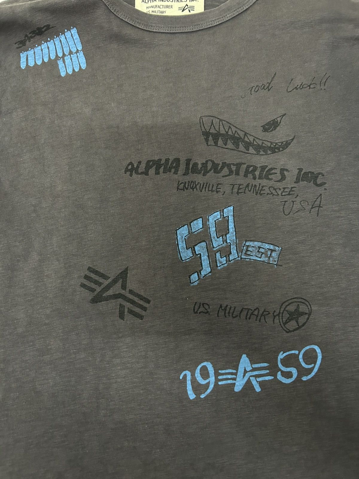 Alpha Industries VINTAGE ALPHA INDUSTRIES LONG SLEEVE TEE Size US M / EU 48-50 / 2 - 2 Thumbnail