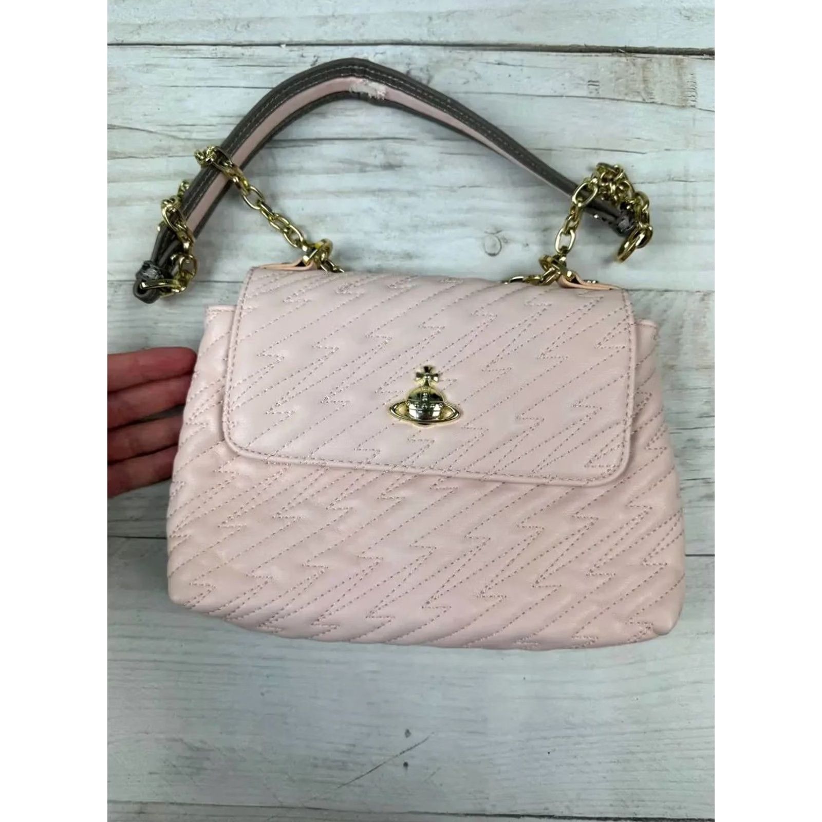 Vivienne Westwood Vivienne Westwood Shoulder Bag Logo Orb Pink Women's Small Leather Shoulder Bag with Inner Pockets Size ONE SIZE - 7 Thumbnail