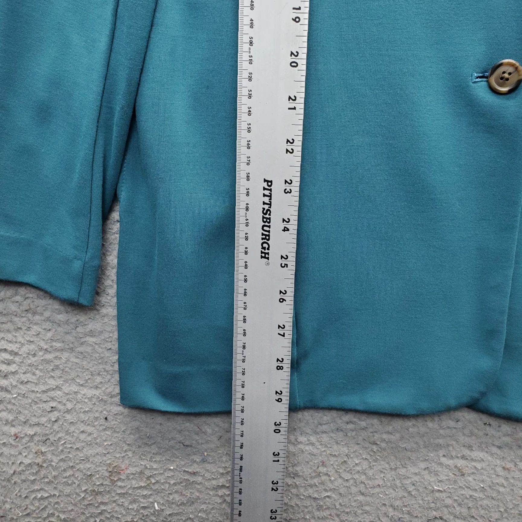 J. Jill J. Jill Wearever Collection Blazer Womens Size M Blue Notch Lapel Single Breasted Blazer Size M / US 6-8 / IT 42-44 - 3 Thumbnail