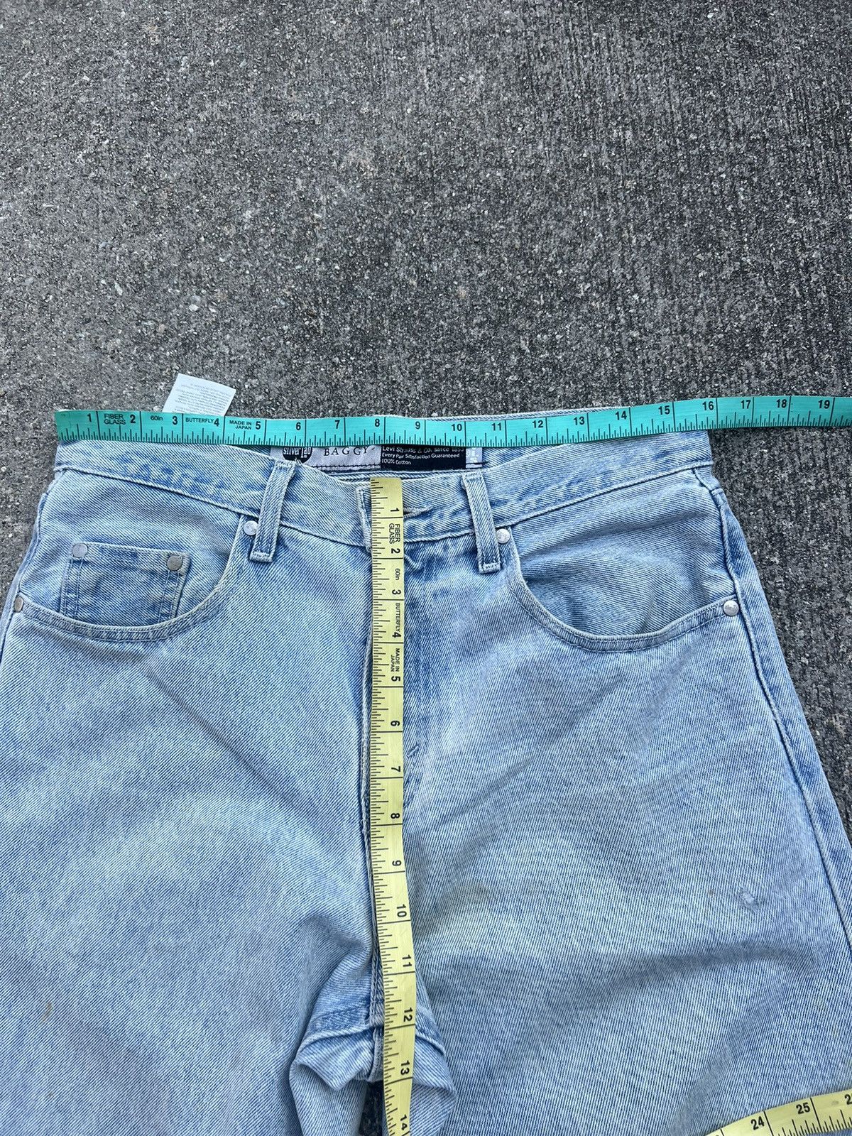 Levi's Vintage Levi’s Silvertab Dirty Mud Denim Baggy Jeans Size US 30 / EU 46 - 3 Thumbnail