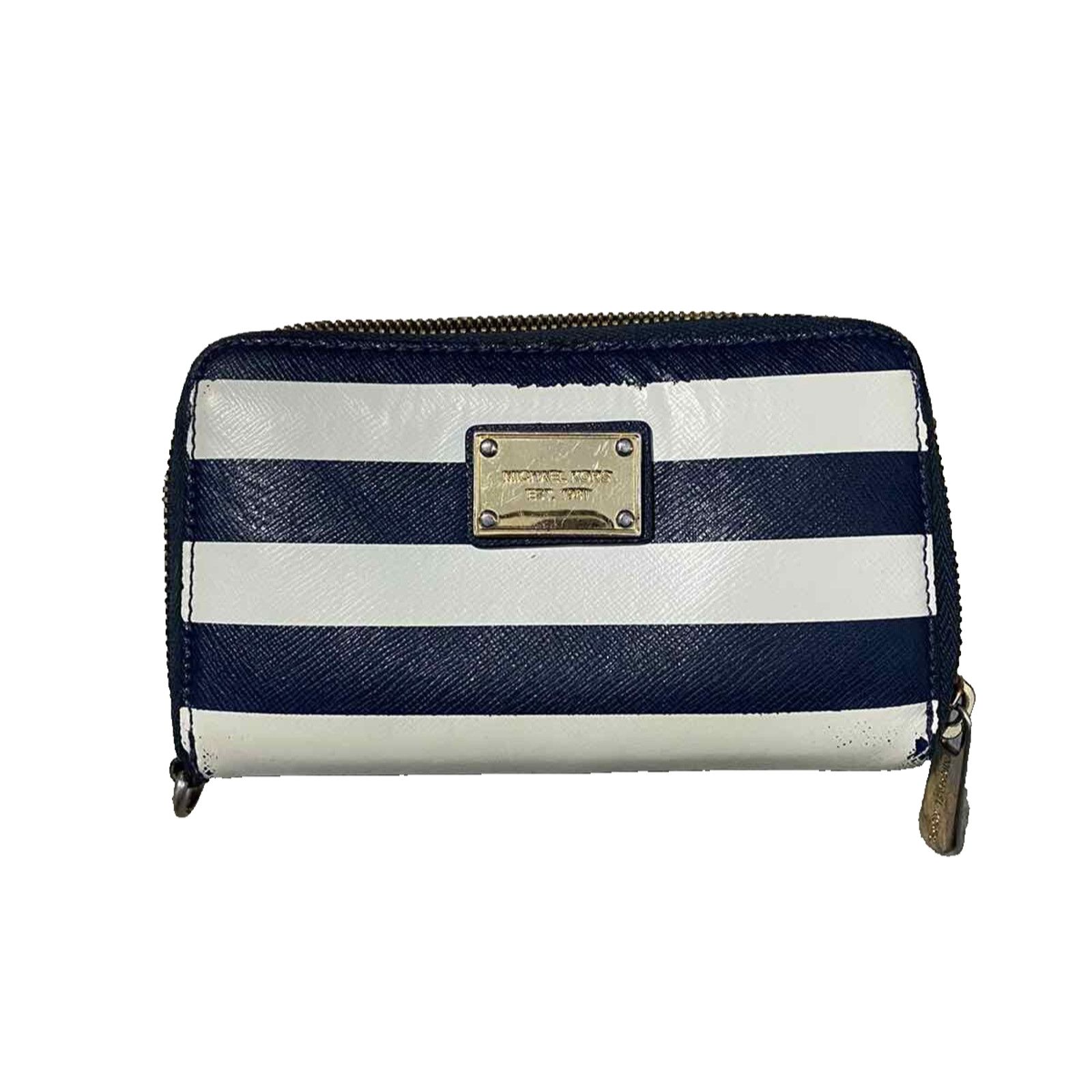 Michael Kors Michael Kors Blue/ Zip Around Wallet B000610 Size ONE SIZE - 1 Thumbnail
