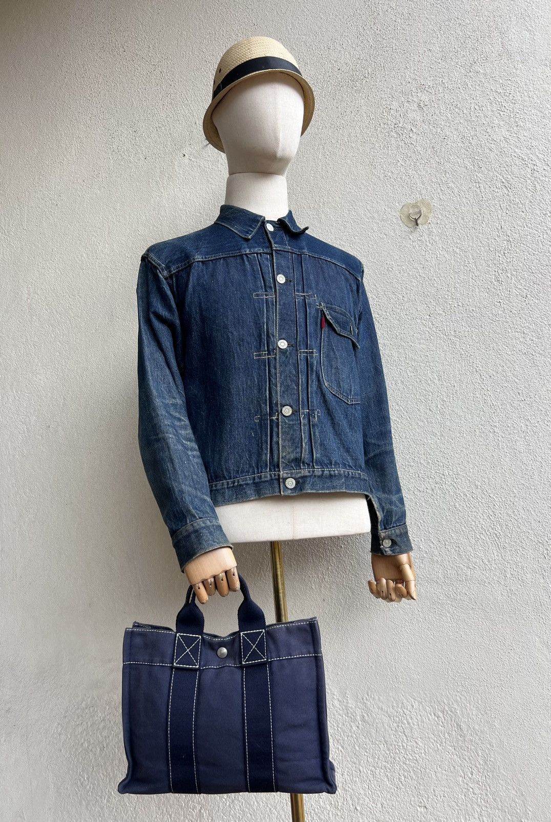 Hermes Vintage Hermes Fourre Tout Faded Blue Mini Tote Bag Size ONE SIZE - 5 Thumbnail
