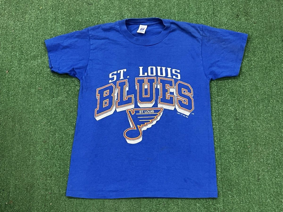Logo 7 Vintage 90s St Louis Blues Tee Size US M / EU 48-50 / 2 - 1 Thumbnail