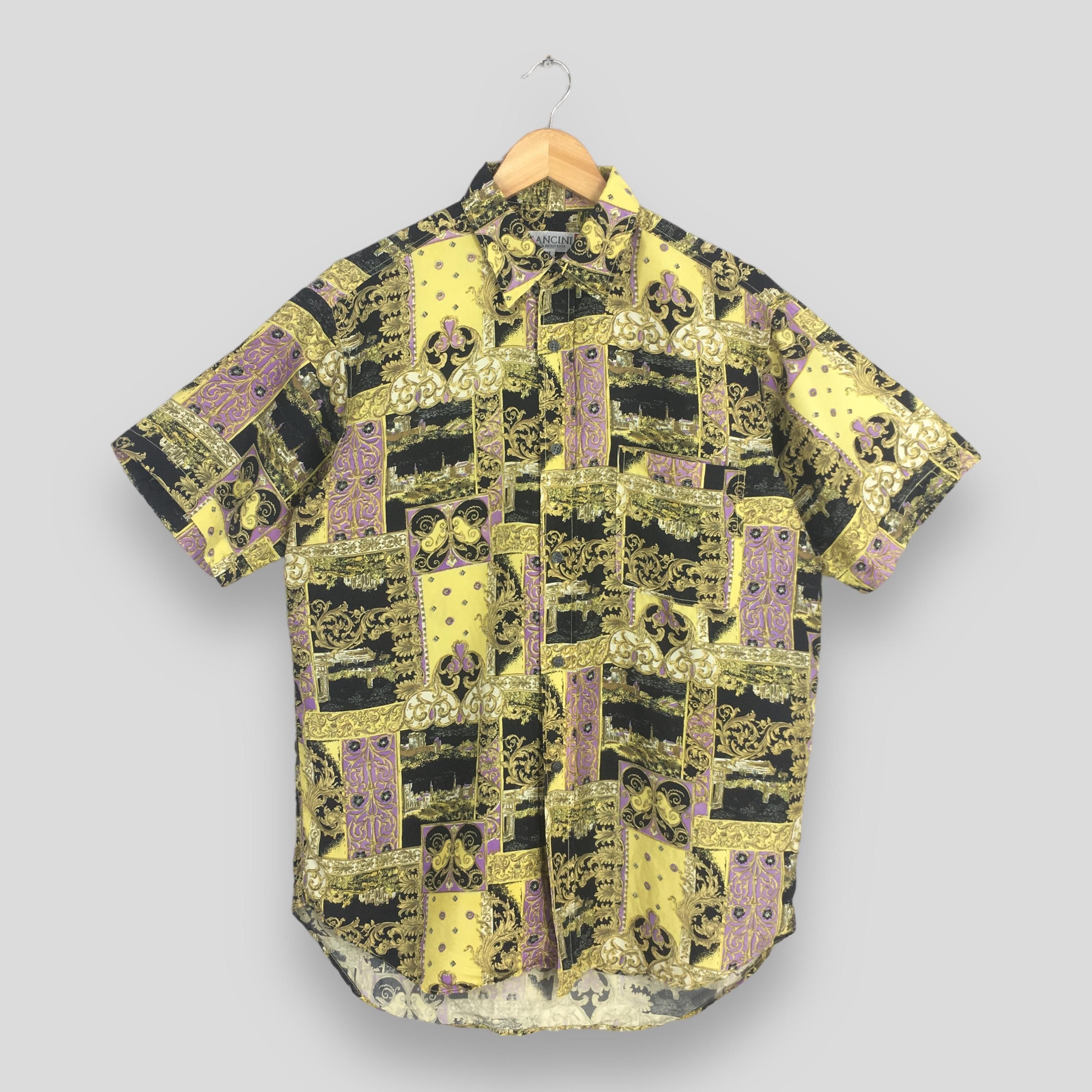 Other Vintage Mancini Novelty Baroque Pattern Silk Shirt Medium Size US M / EU 48-50 / 2 - 1 Thumbnail