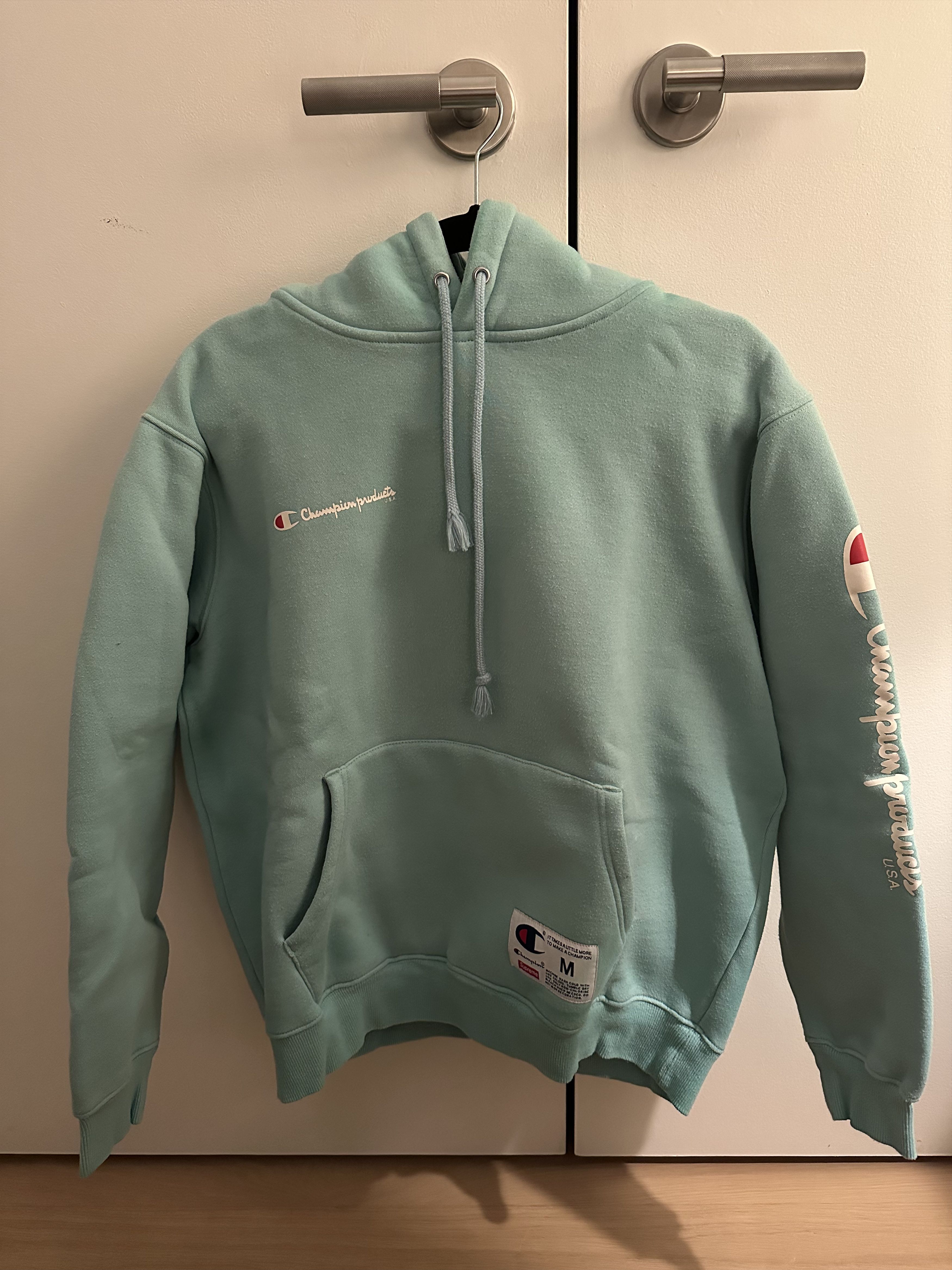 Champion × Supreme Supreme Champion Hooded Sweatshirt Size US M / EU 48-50 / 2 - 1 Thumbnail