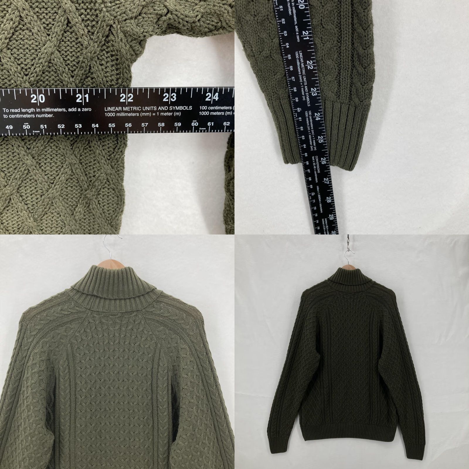 Nike Nike Sweater Mens Small Turtleneck Cable Knit Wool Blend Pullover Center Swoosh Size US S / EU 44-46 / 1 - 8 Thumbnail