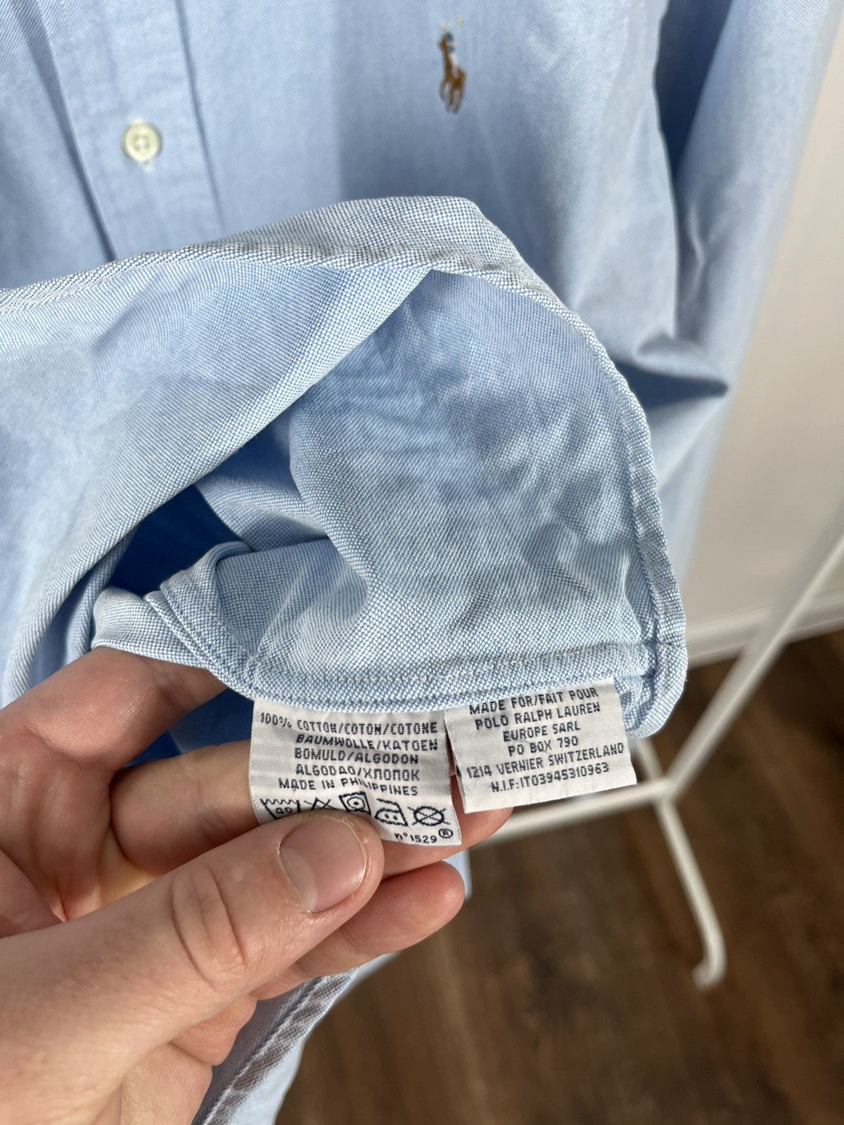 Polo Ralph Lauren × Ralph Lauren × Vintage XXl Vintage Polo Ralph Lauren Blue Button Up Shirt Size US XXL / EU 58 / 5 - 6 Thumbnail