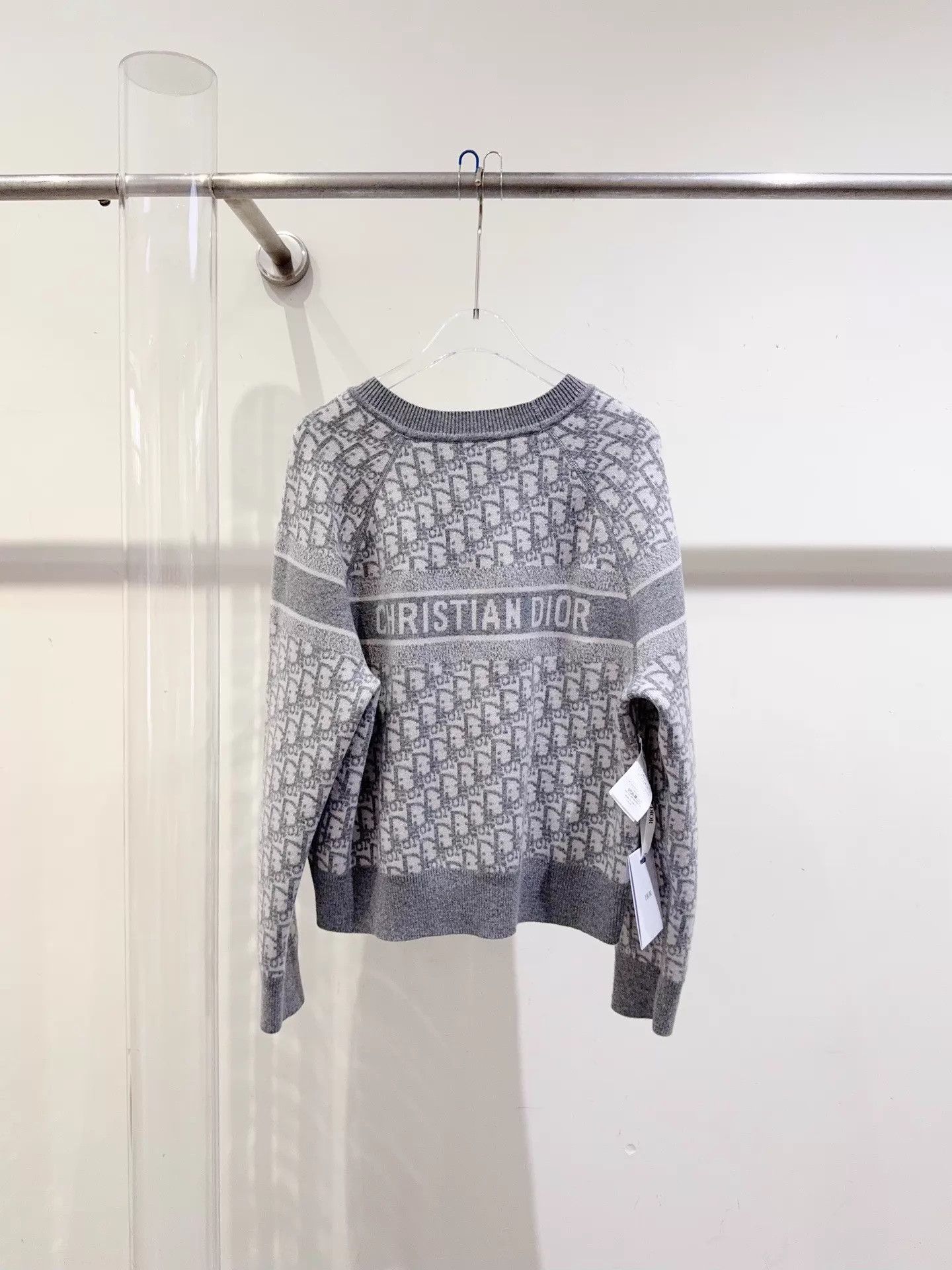 Dior Dior new full logo gray cool double-sided sweater Size XS / US 0-2 / IT 36-38 - 2 Thumbnail