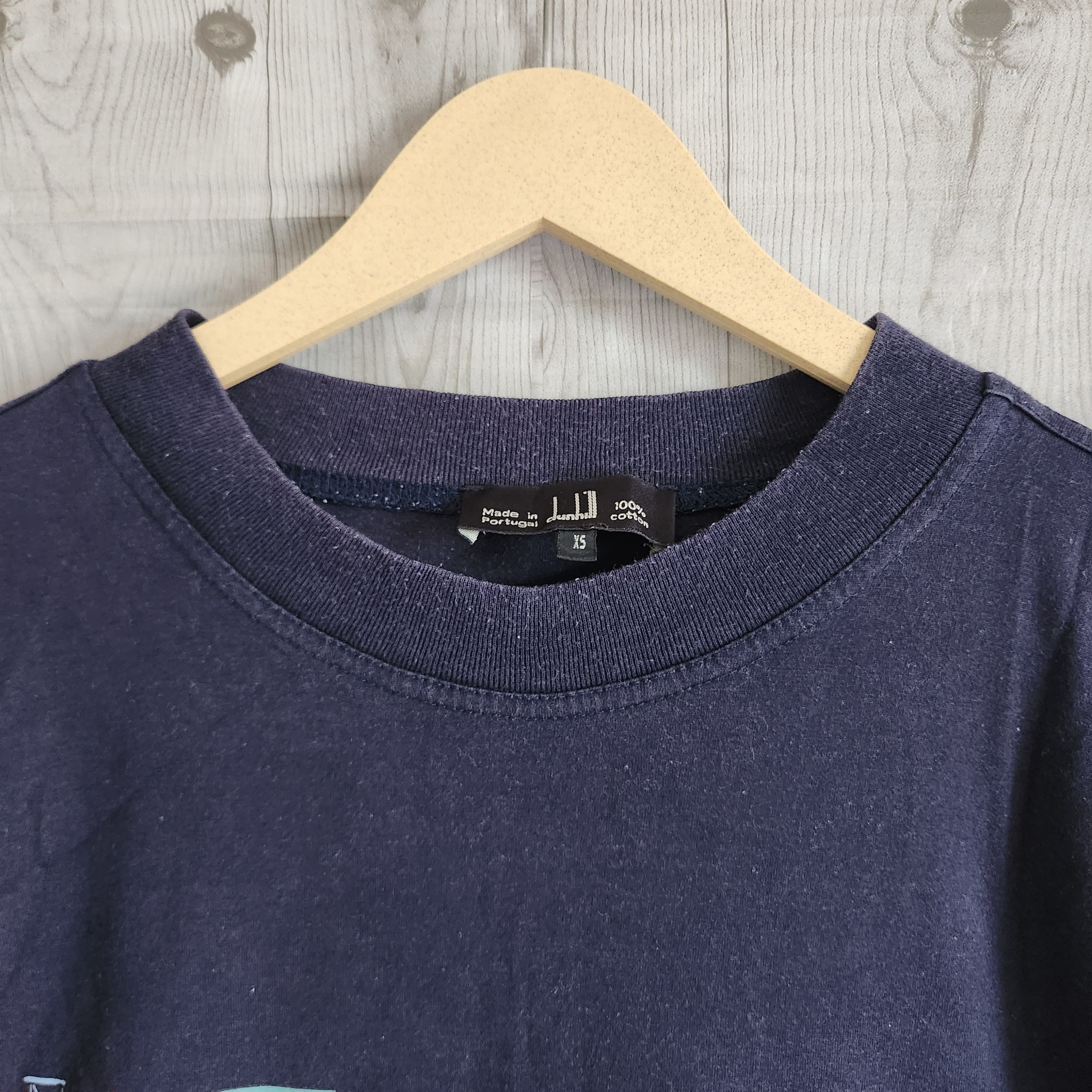 Alfred Dunhill × Vintage Vintage 1980s Alfred Dunhill TShirt Single Stitches Size US M / EU 48-50 / 2 - 7 Thumbnail