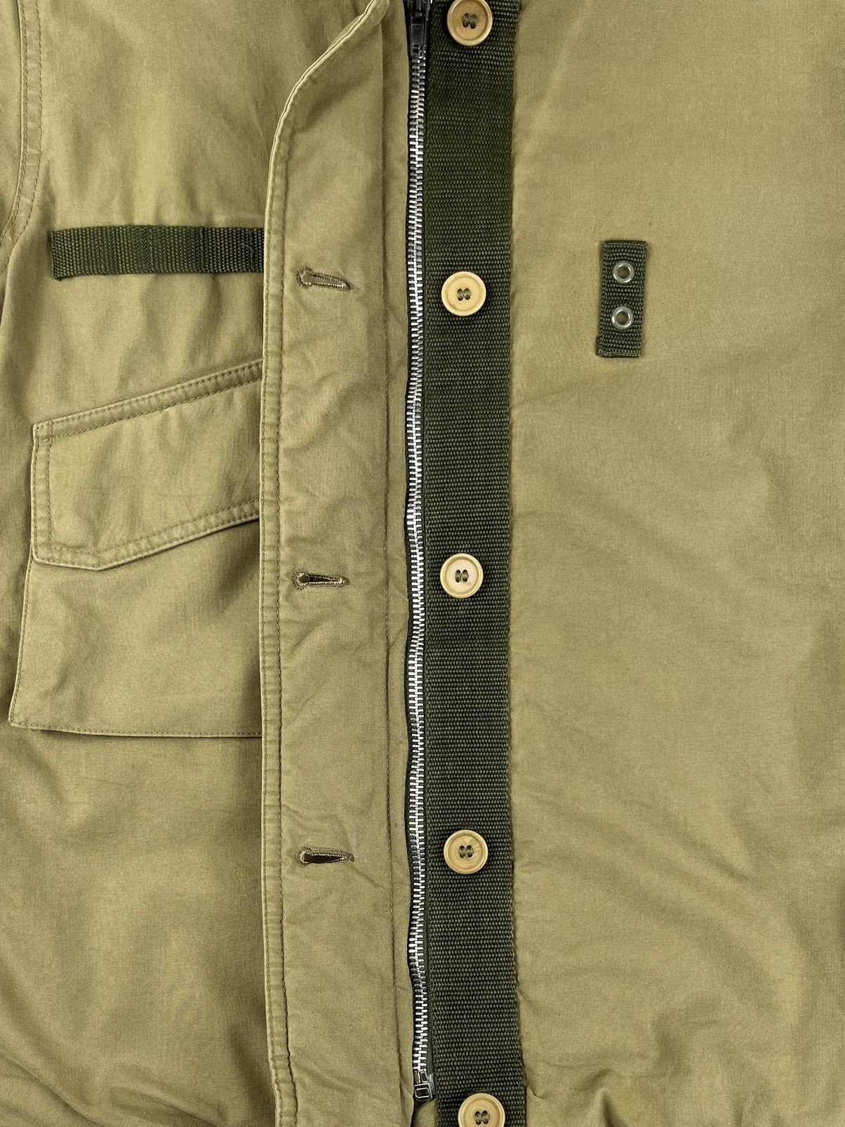 Helmut Lang AW99 Helmut Lang Vintage Cotton Bondage M69 Flak Jacket Size US S / EU 44-46 / 1 - 6 Thumbnail