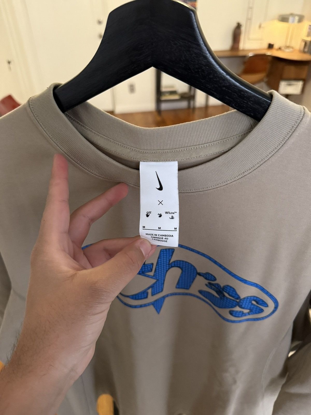 Nike × Off-White Off White Nike Tee Size US L / EU 52-54 / 3 - 4 Thumbnail