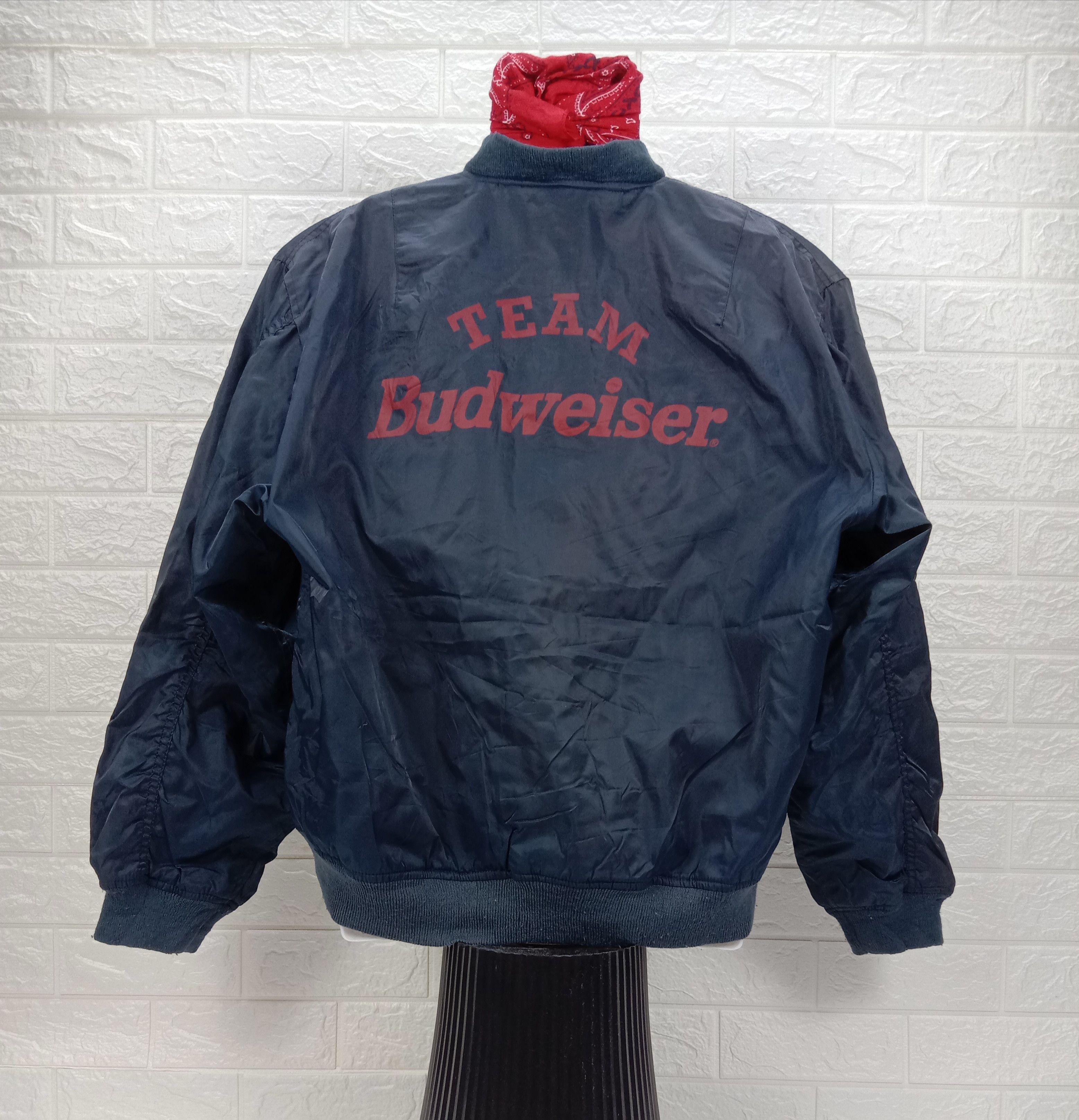 Budweiser Vintage Budweiser Team Reversible Bomber Jacket Size US L / EU 52-54 / 3 - 6 Thumbnail
