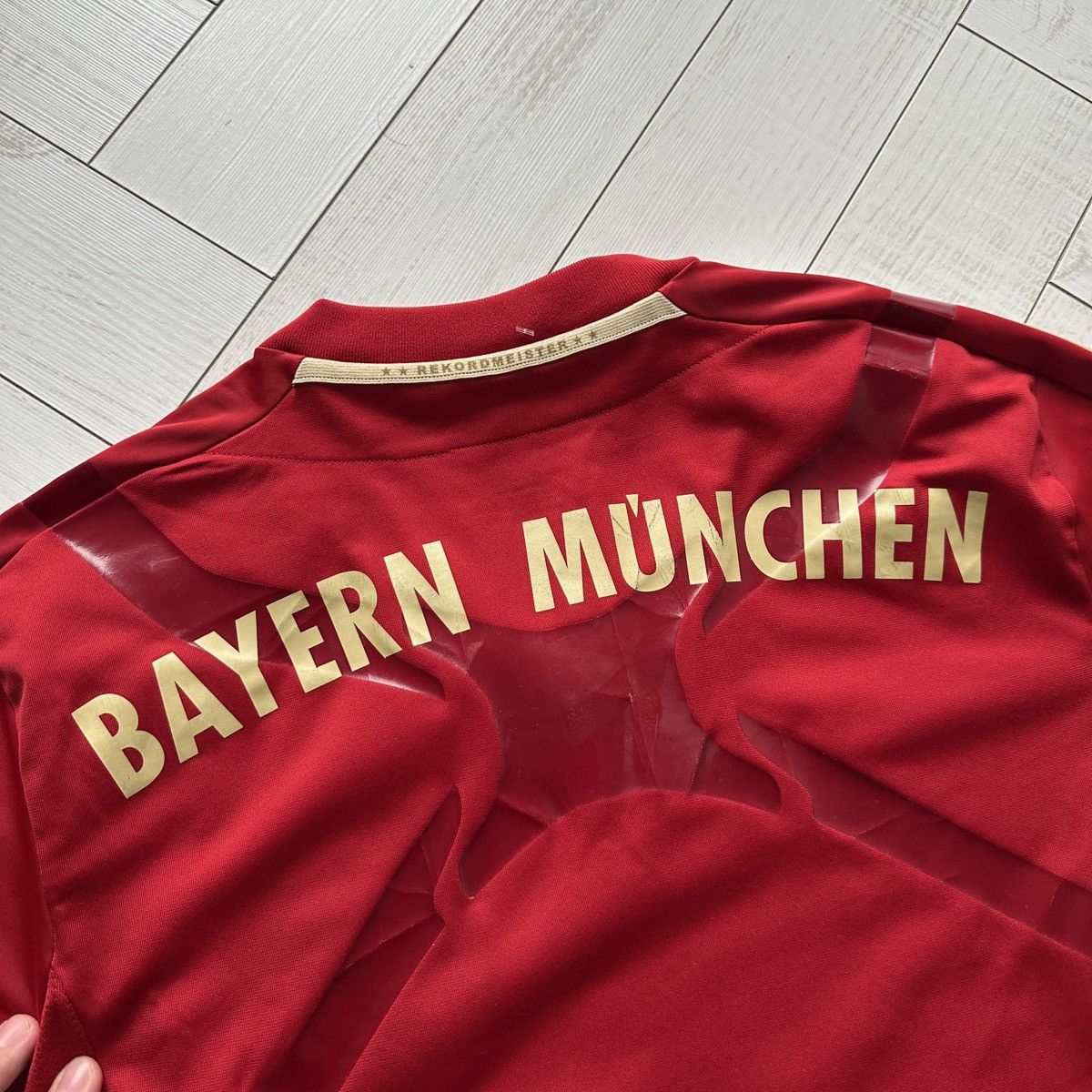 Adidas Bayern Munchen 11/12 Player Issue Techfit jersey Adidas rare Size US L / EU 52-54 / 3 - 11 Thumbnail