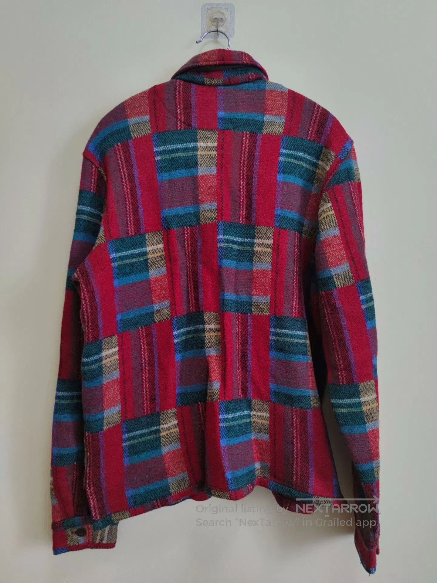 Other Vintage Red Blue Plaid Wool Shirt. Size US M / EU 48-50 / 2 - 4 Thumbnail
