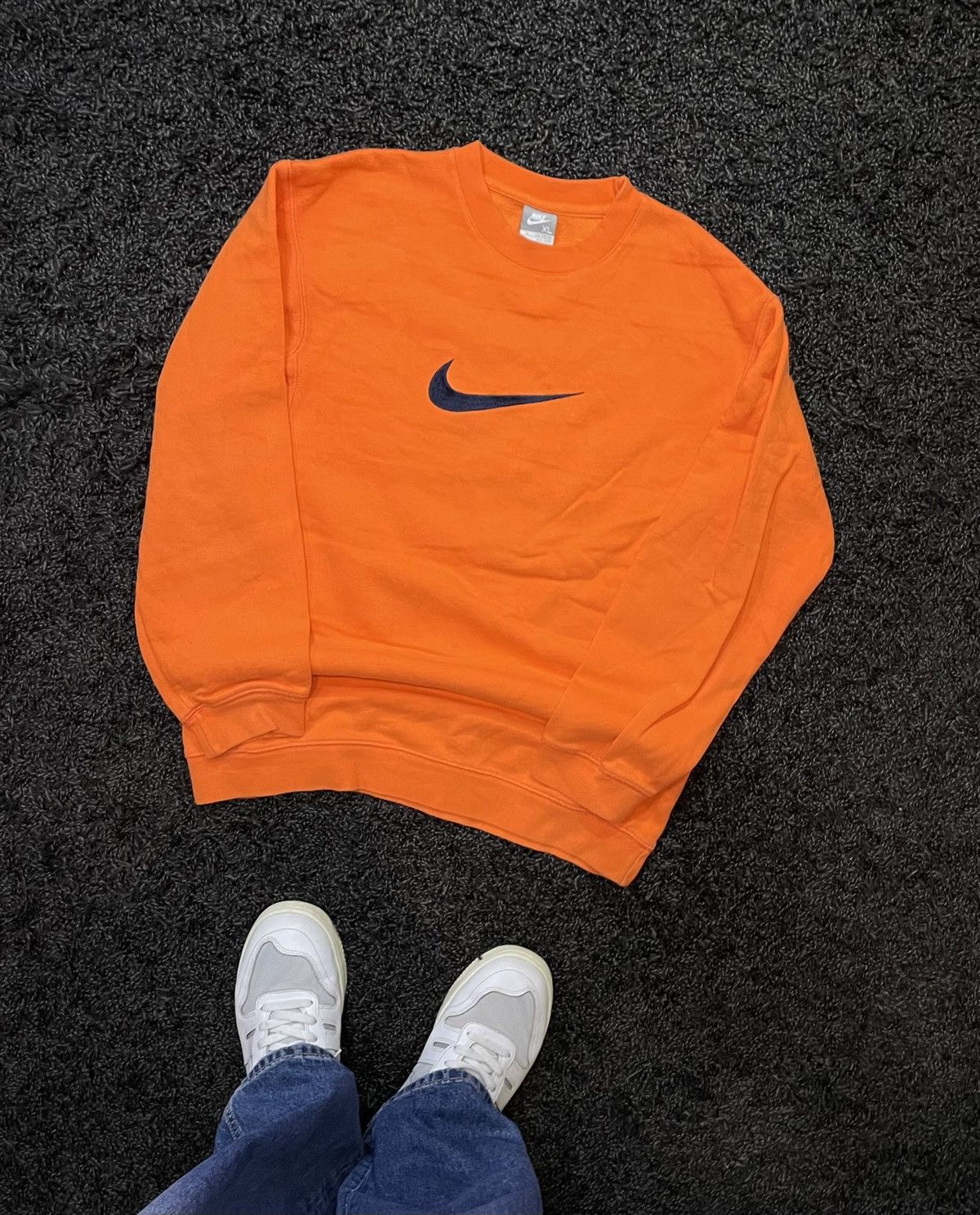 Vintage 🔥Vintage 90s Nike Big Logo Embroidered Sweatshirt Jumper Y2K Size US M / EU 48-50 / 2 - 1 Thumbnail