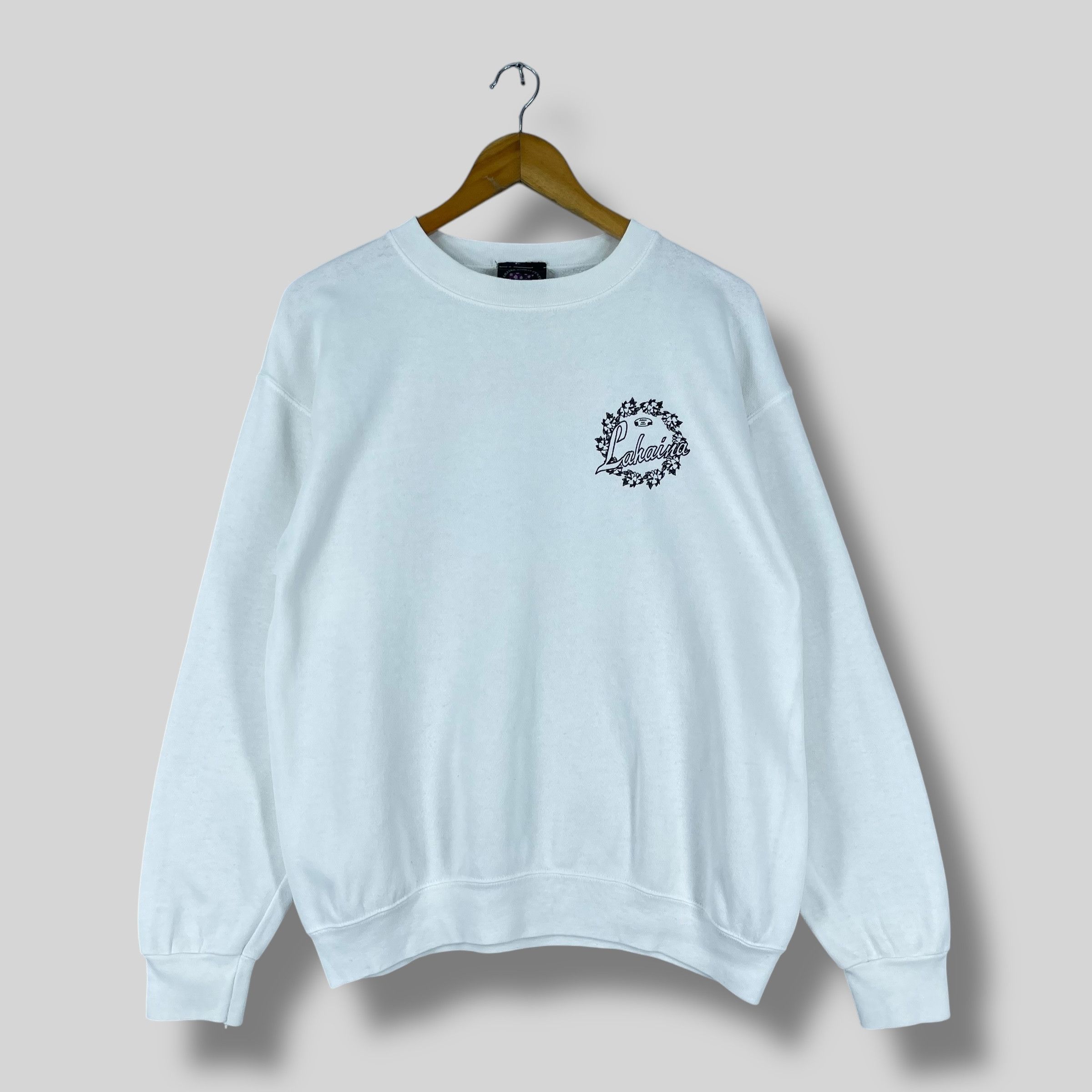 Vintage Vintage 90s LAHAINA Hawaii Back Hit Printed Sweatshirt Size US M / EU 48-50 / 2 - 5 Thumbnail