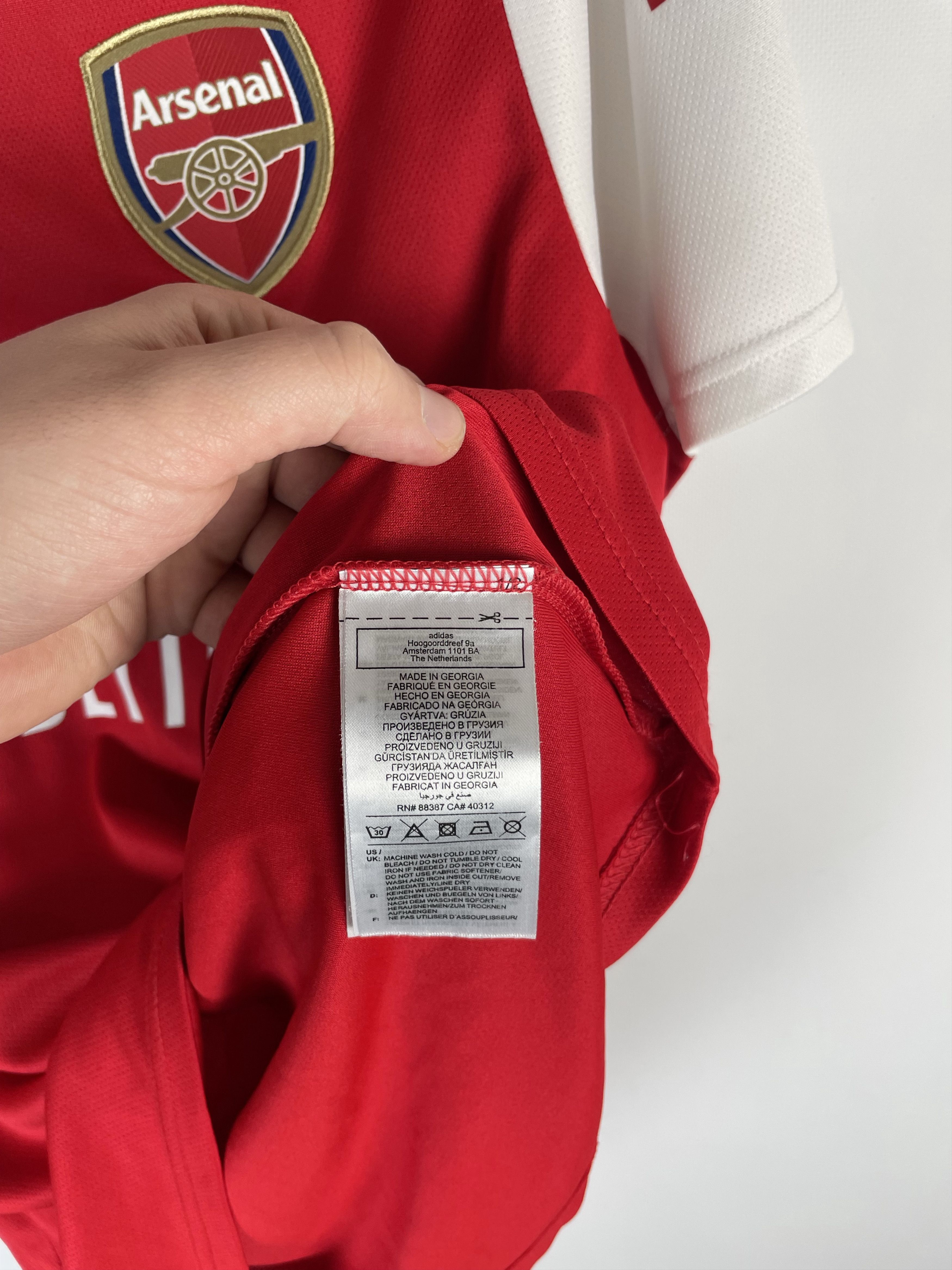 Adidas × Vintage Adidas Arsenal Jersey Tshirt Tee Size US L / EU 52-54 / 3 - 8 Thumbnail