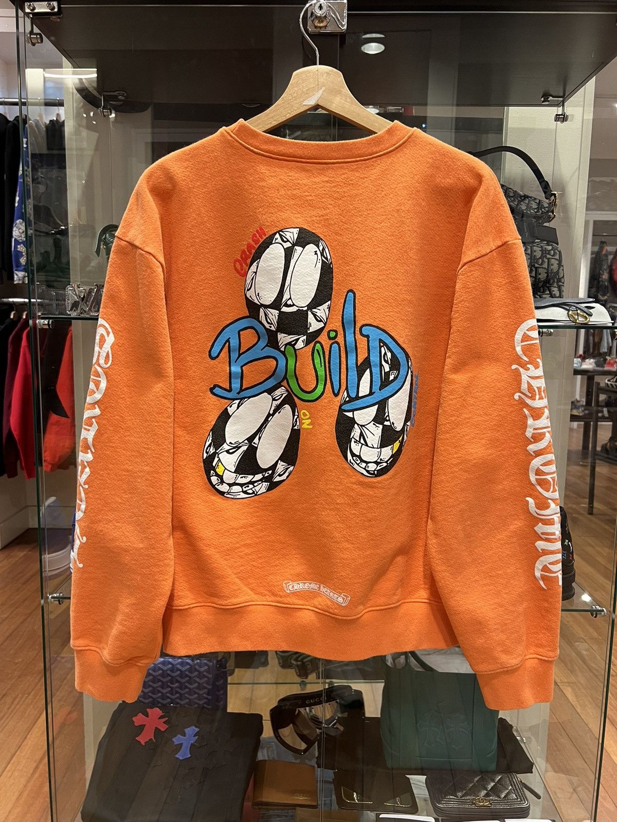 Chrome Hearts Chrome Hearts Matty Boy ‘Link’ Crewneck Sweatshirt Orange Size US XL / EU 56 / 4 - 1 Thumbnail