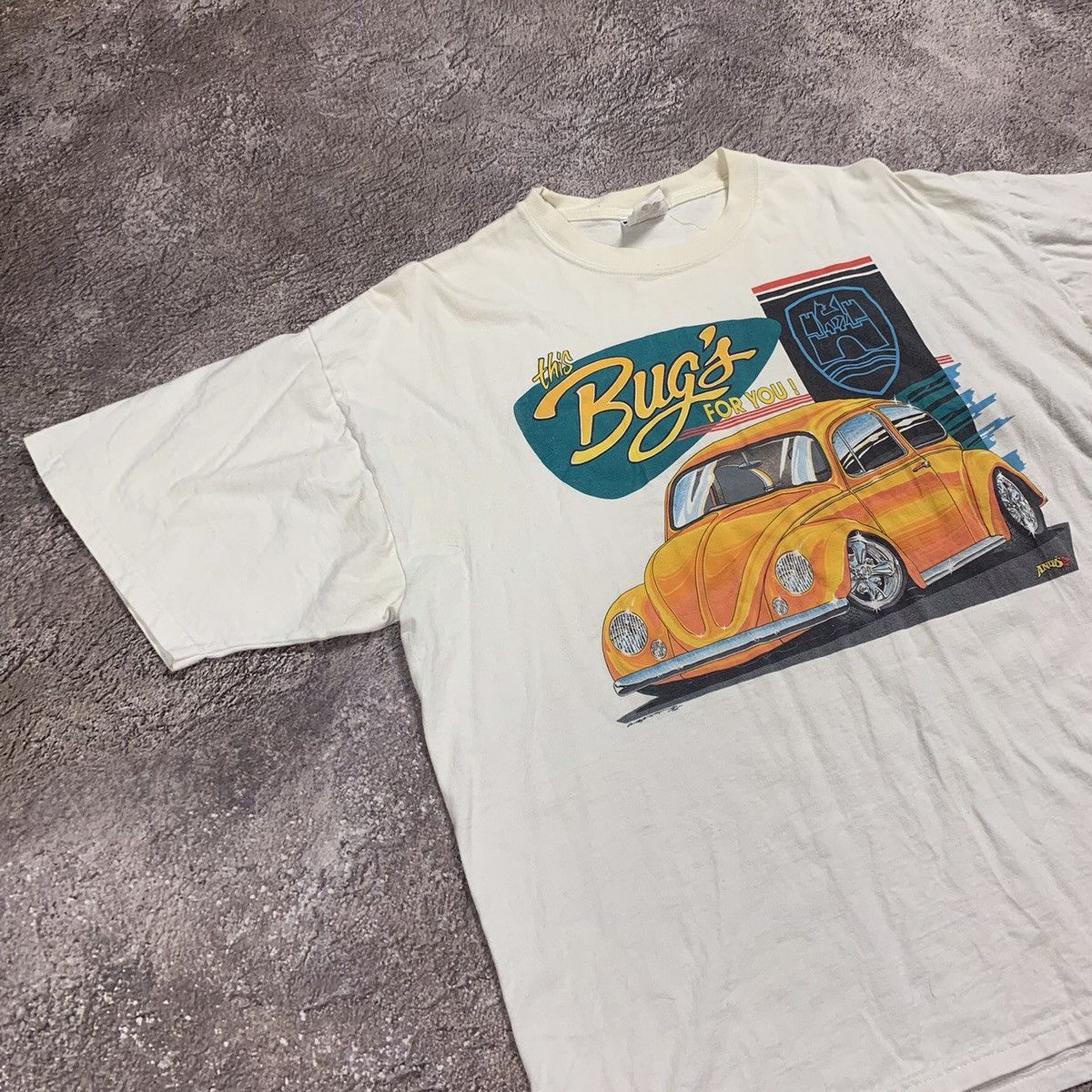 Vintage Vintage 90s Y2K Graphic Tee Hot Rod Car Print Streetwear XL Size US XL / EU 56 / 4 - 3 Thumbnail