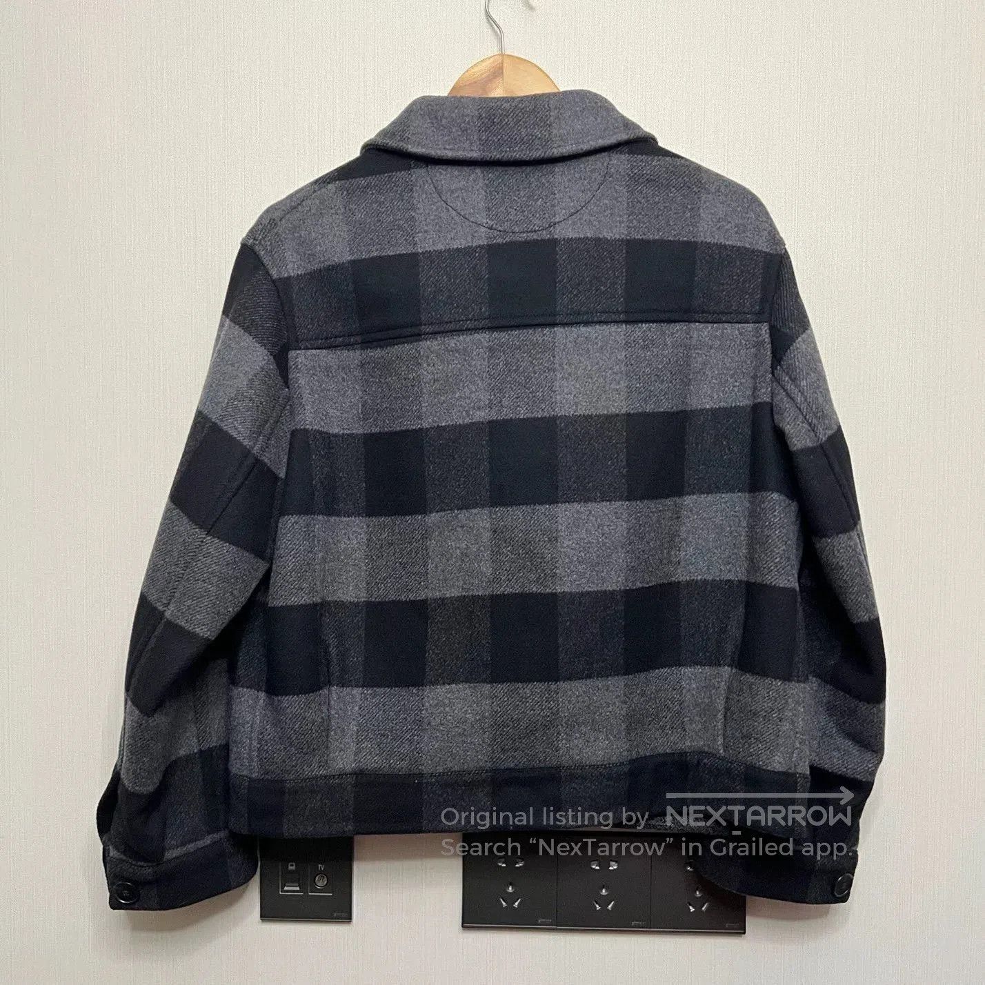 Dior Dior Wool Black Gray Plaid Coat. Size US M / EU 48-50 / 2 - 2 Thumbnail