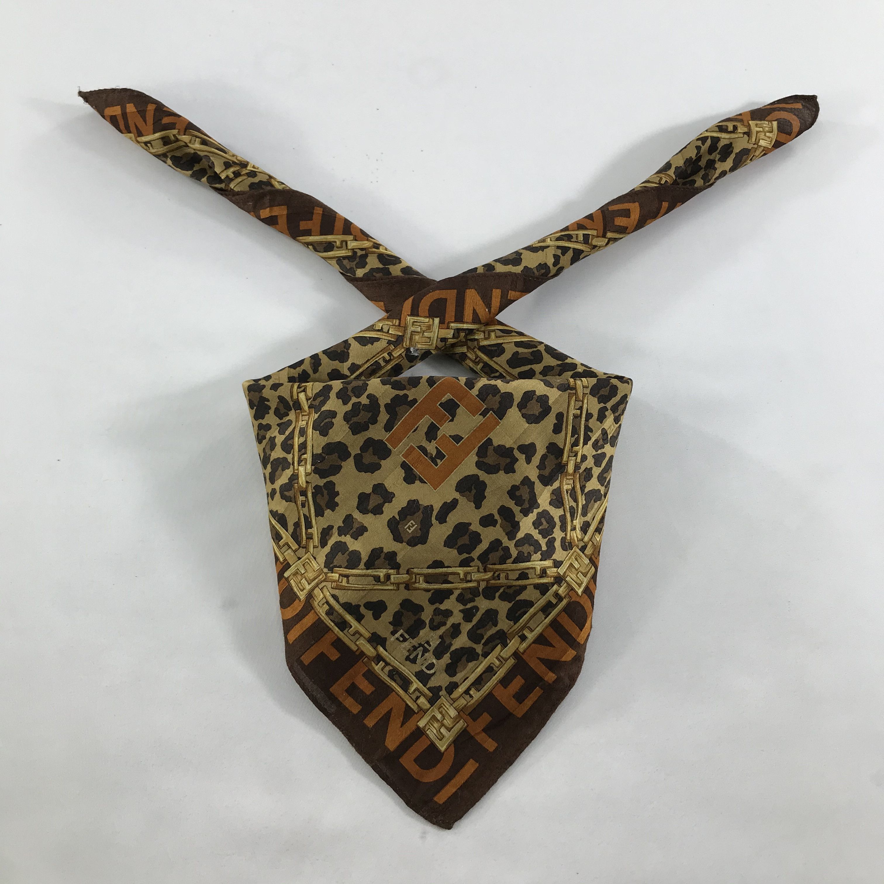 Vintage Vintage Fendi Bandana / Handkerchief / Neckerchief - S1362 Size ONE SIZE - 3 Thumbnail