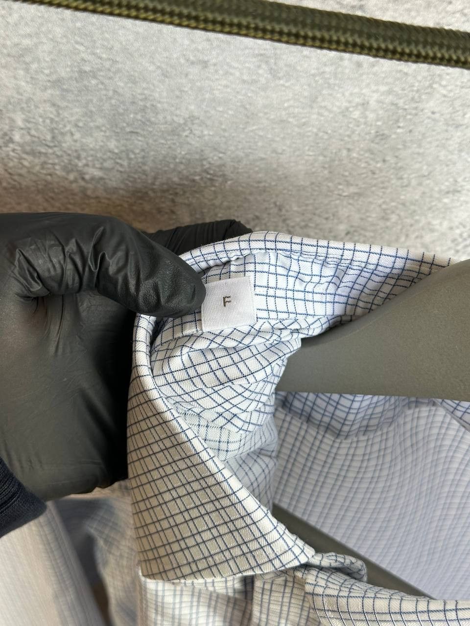 Brioni Brioni Dress Shirt Button Up Blue Micro Check LS Made Italy Size US XL / EU 56 / 4 - 12 Thumbnail