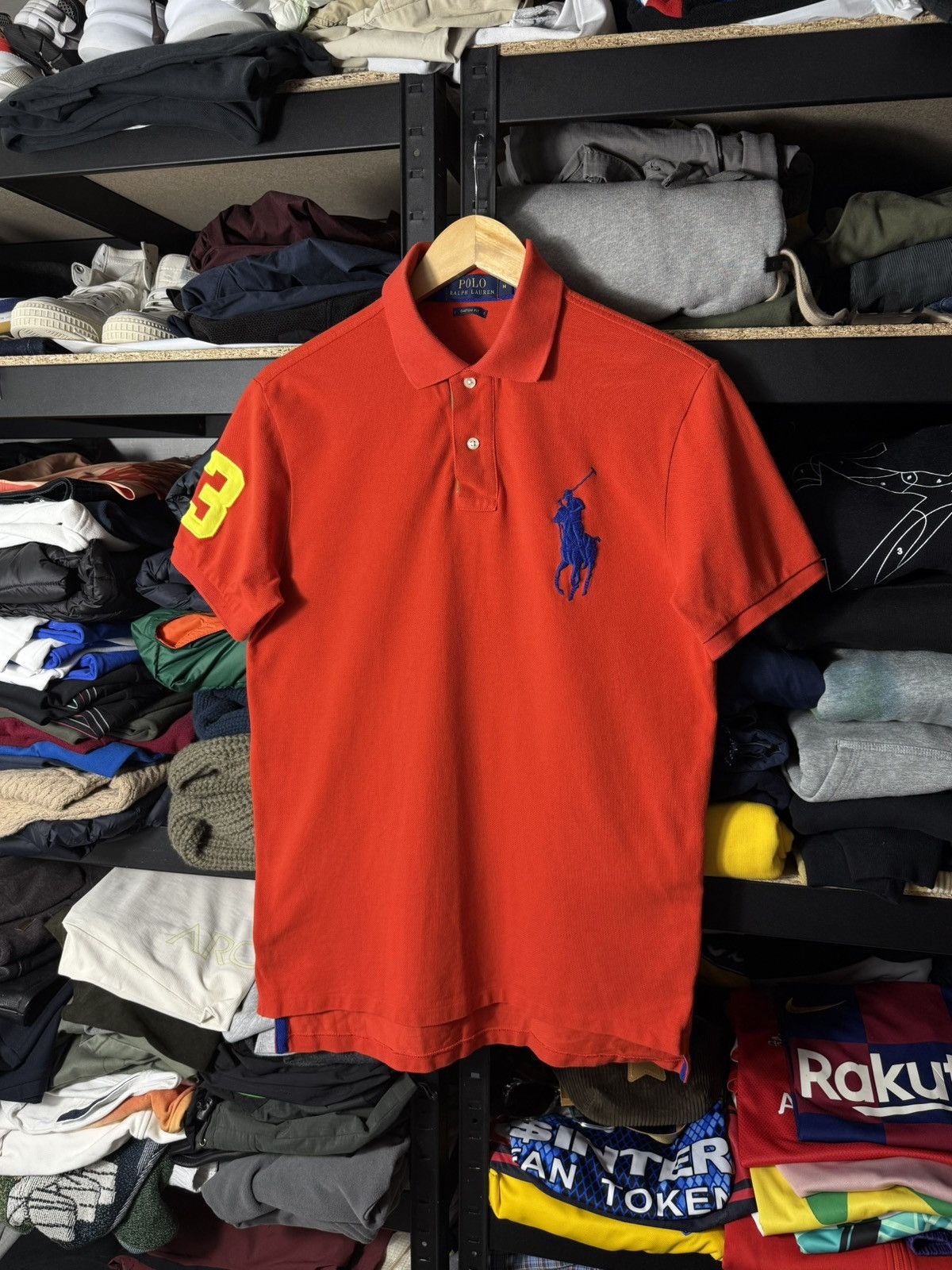 Polo Ralph Lauren Ralph Lauren Polo Shirt Big Pony #3 Custom Fit Size M Size US M / EU 48-50 / 2 - 1 Thumbnail