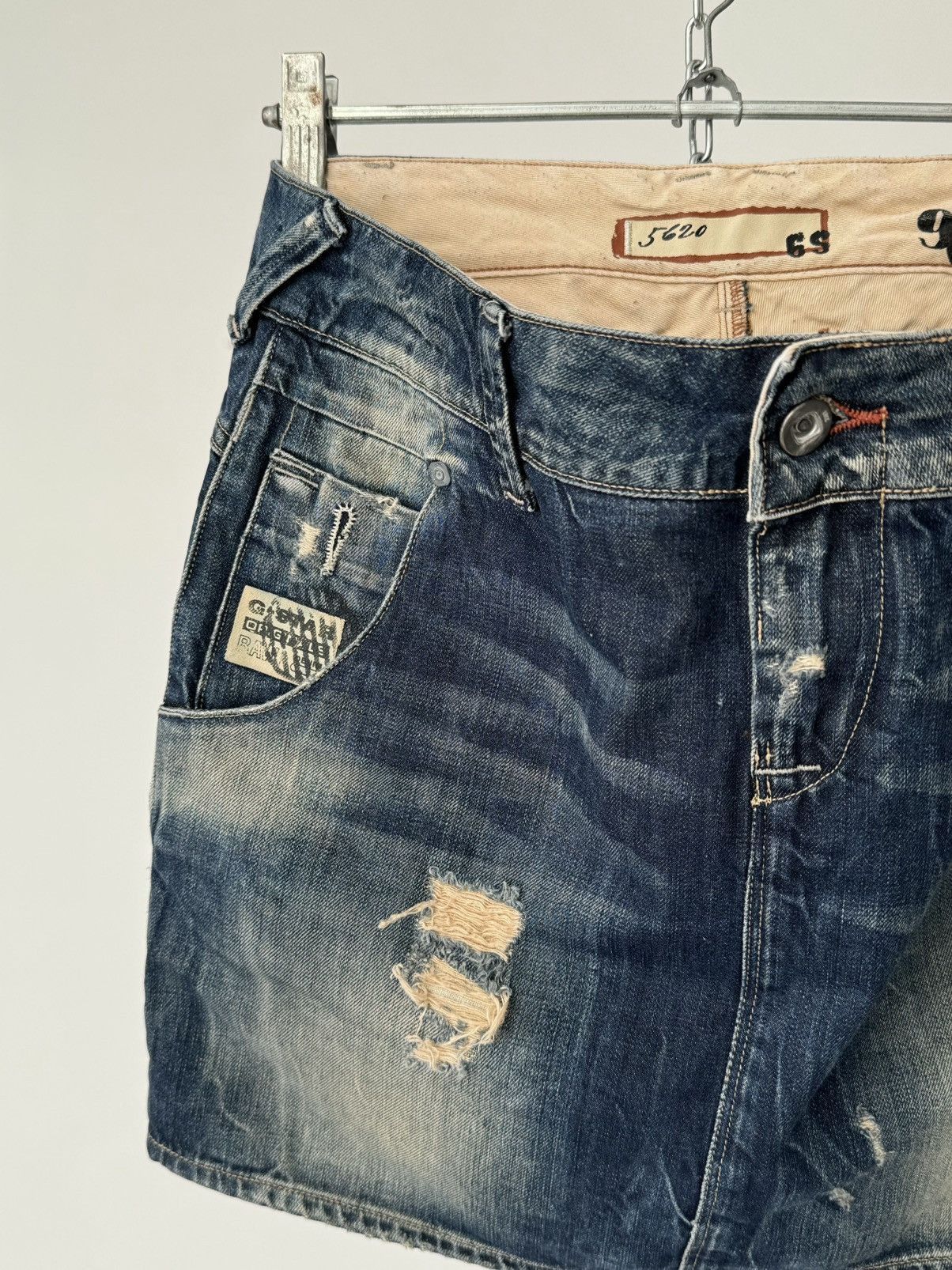 G-Star × Japanese Brand G-Star RAW Jail Long Women’s Mini Jeans Skirt Size 26" / US 2 / IT 38 - 3 Thumbnail