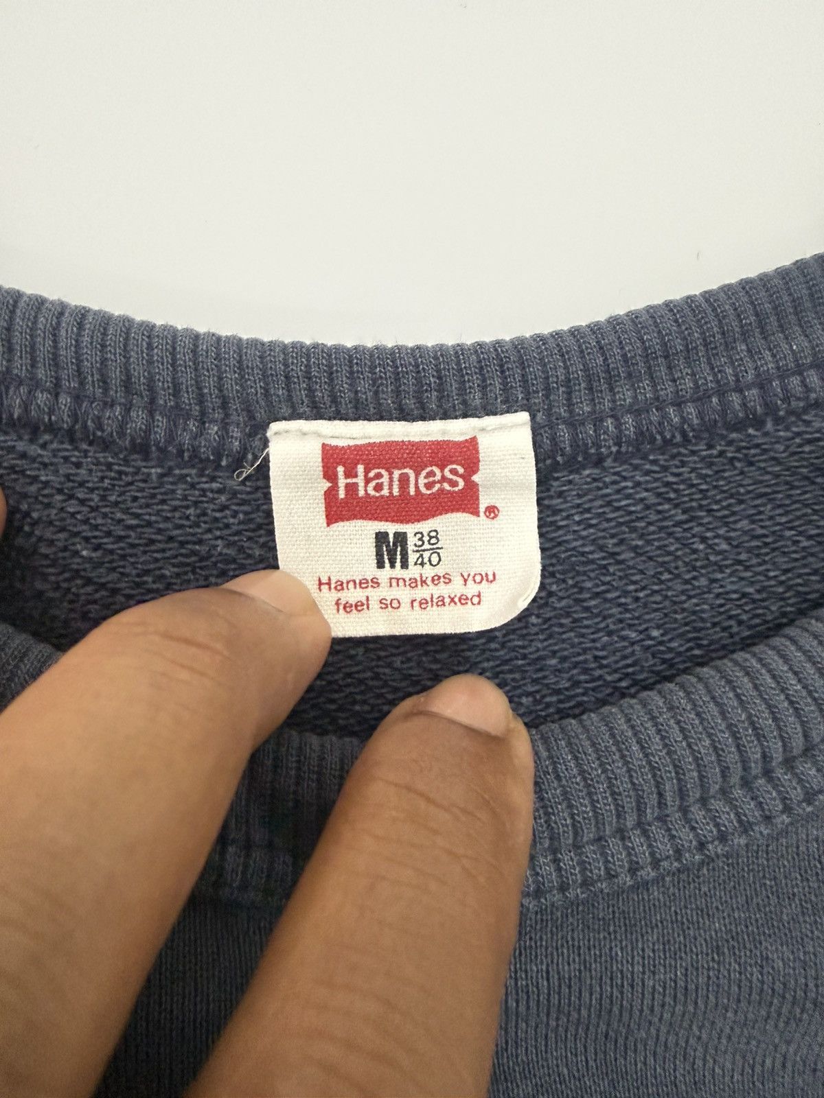Hanes Vintage Y2K Hanes North California Faded Blue Sweatshirt Size US M / EU 48-50 / 2 - 5 Thumbnail