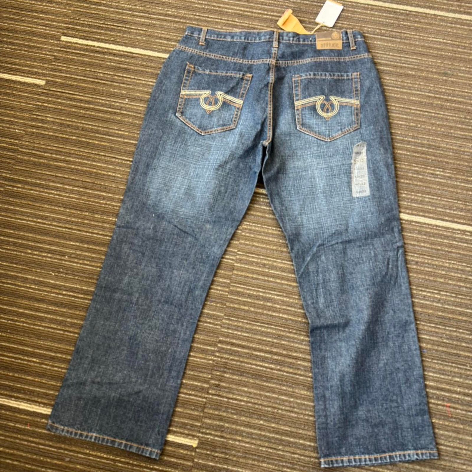 Vintage Vintage 90s y2k baggy Attitude branded denim jeans Size US 40 / EU 56 - 2 Thumbnail