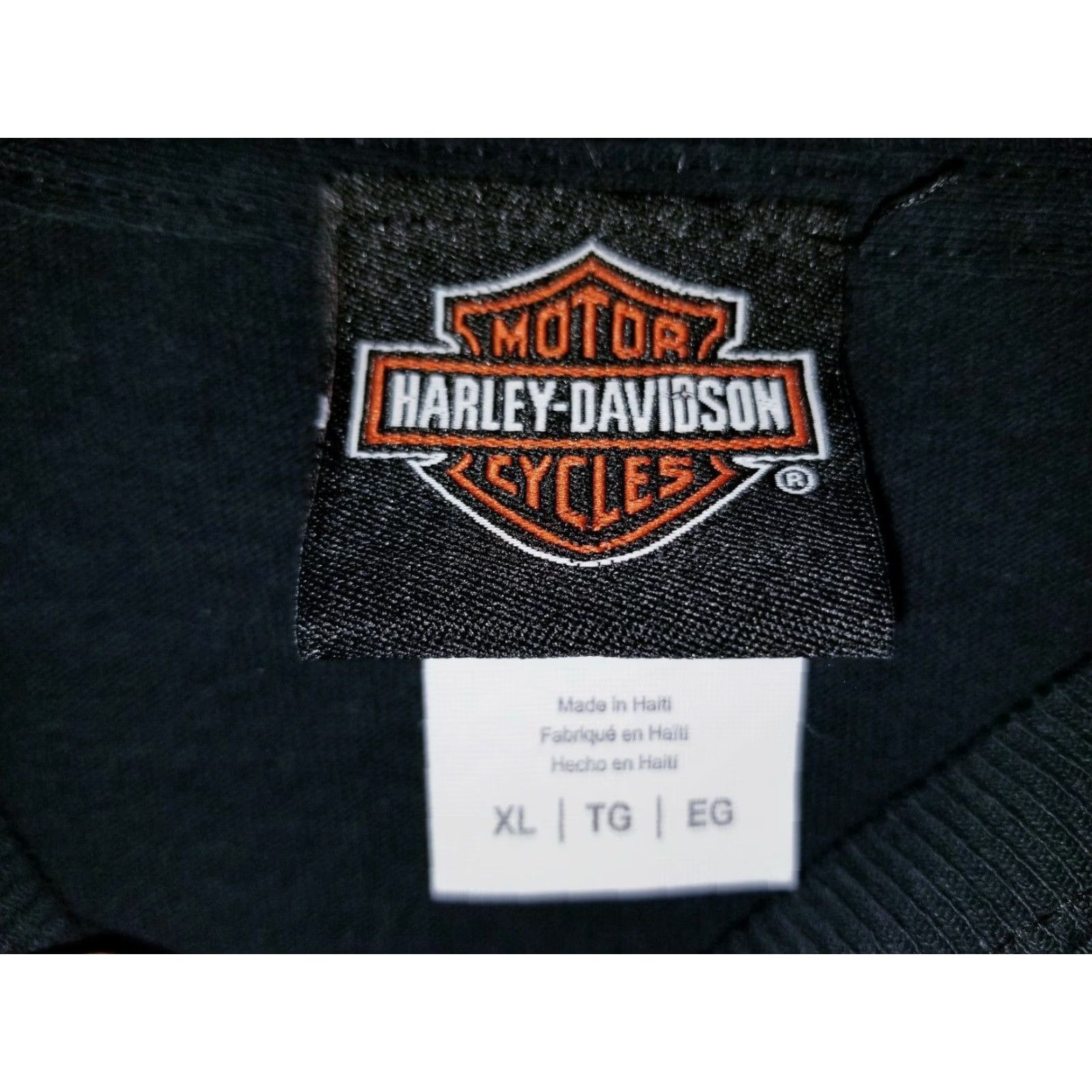 Harley Davidson Harley-Davidson T-Shirt Mens XL Black HD Florida Relief Hurricane Support Fund Graphic Tee Short Sleeve Crew Neck Regular Fit Size US XL / EU 56 / 4 - 3 Thumbnail