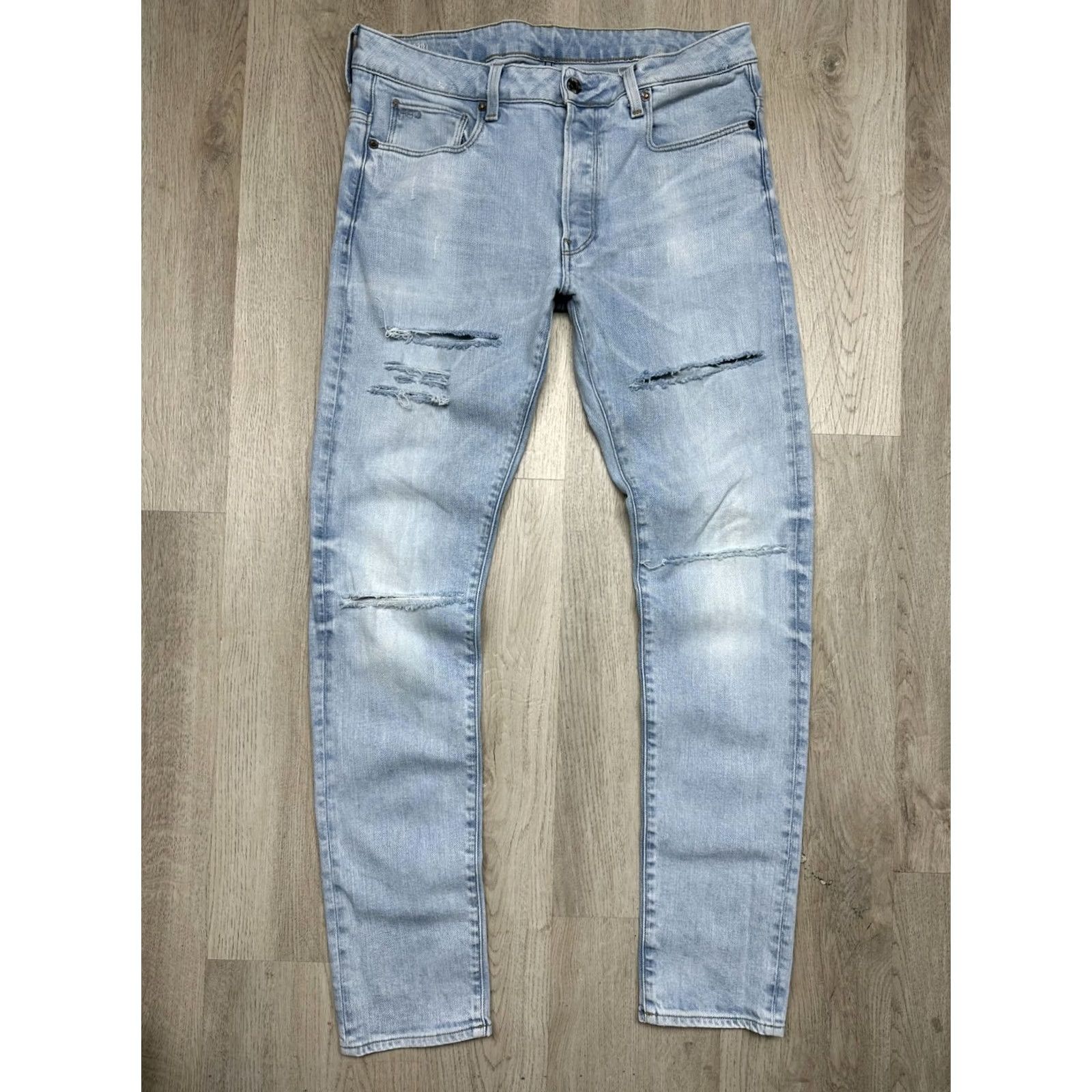 G-Star 3301 Slim Jeans Denim - Size 34 - Blue - G-Star Raw Size US 34 / EU 50 - 2 Thumbnail