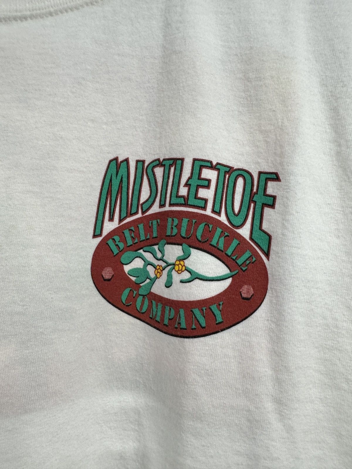 Vintage Vintage Mistletoe Belt Buckle Company Adult Humor Shirt Size US XL / EU 56 / 4 - 3 Thumbnail