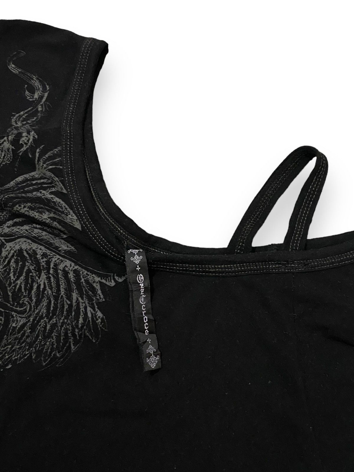 Japanese Brand Japan Ozz Croce Grunge Top Short Sleeves Embroidery Graphic Size M / US 6-8 / IT 42-44 - 5 Thumbnail