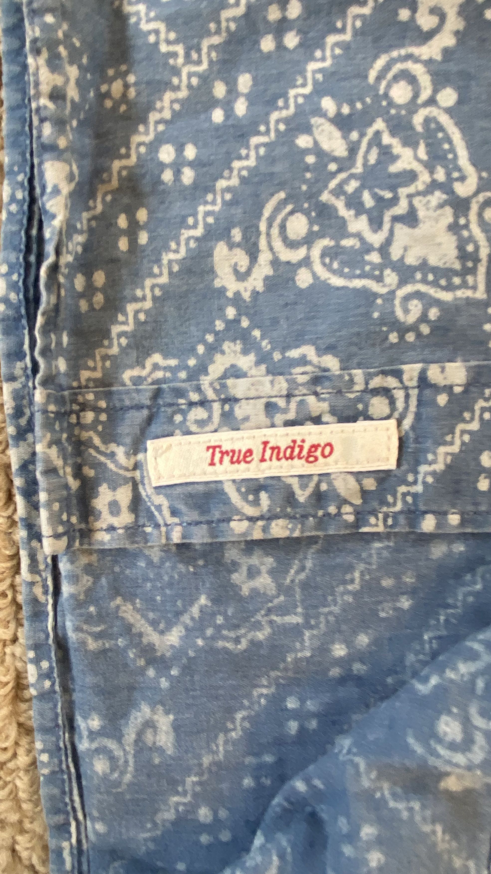 Lucky Brand Lucky Brand True Indigo Collared Shirt XL Size US XL / EU 56 / 4 - 6 Thumbnail