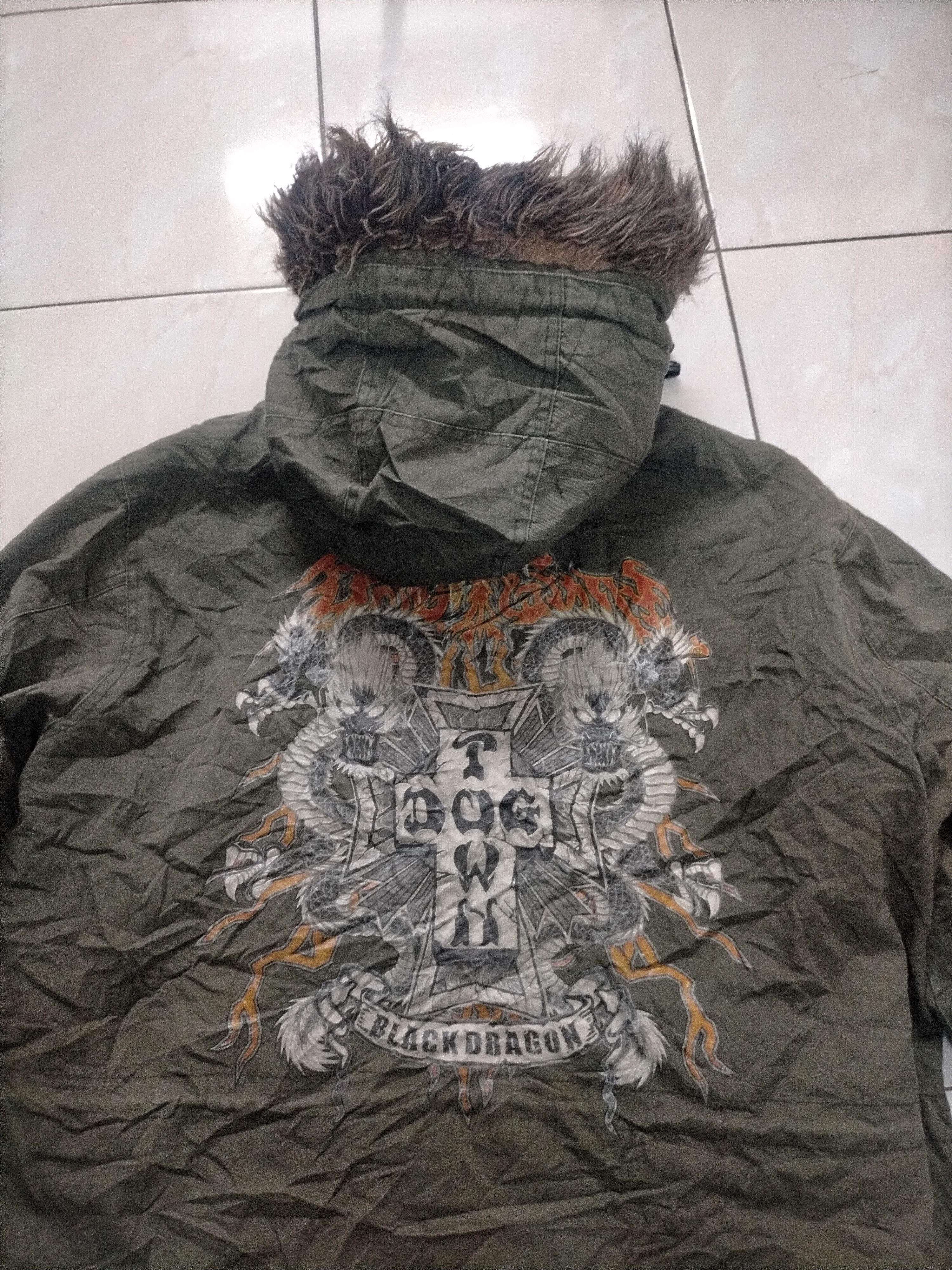 Dogtown × Ecko Unltd. × JNCO Vintage Rare Dogtown Military Parka Fur Jacket Size US L / EU 52-54 / 3 - 1 Thumbnail