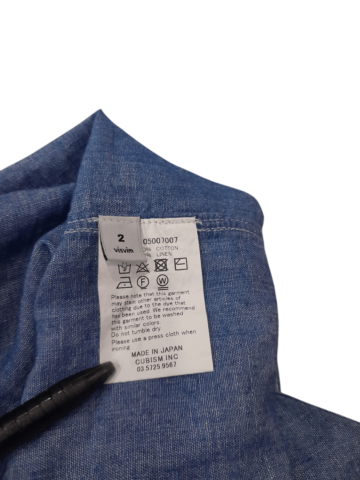 Visvim Visvim Hiroki Nakamura Japan Selvedge Chambray (F418) Size US M / EU 48-50 / 2 - 7 Thumbnail