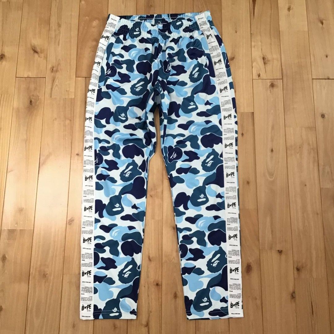 Bape BAPE STA TAPE JERSEY PANTS ABC camo Blue APE ★size M Size US 32 / EU 48 - 1 Thumbnail