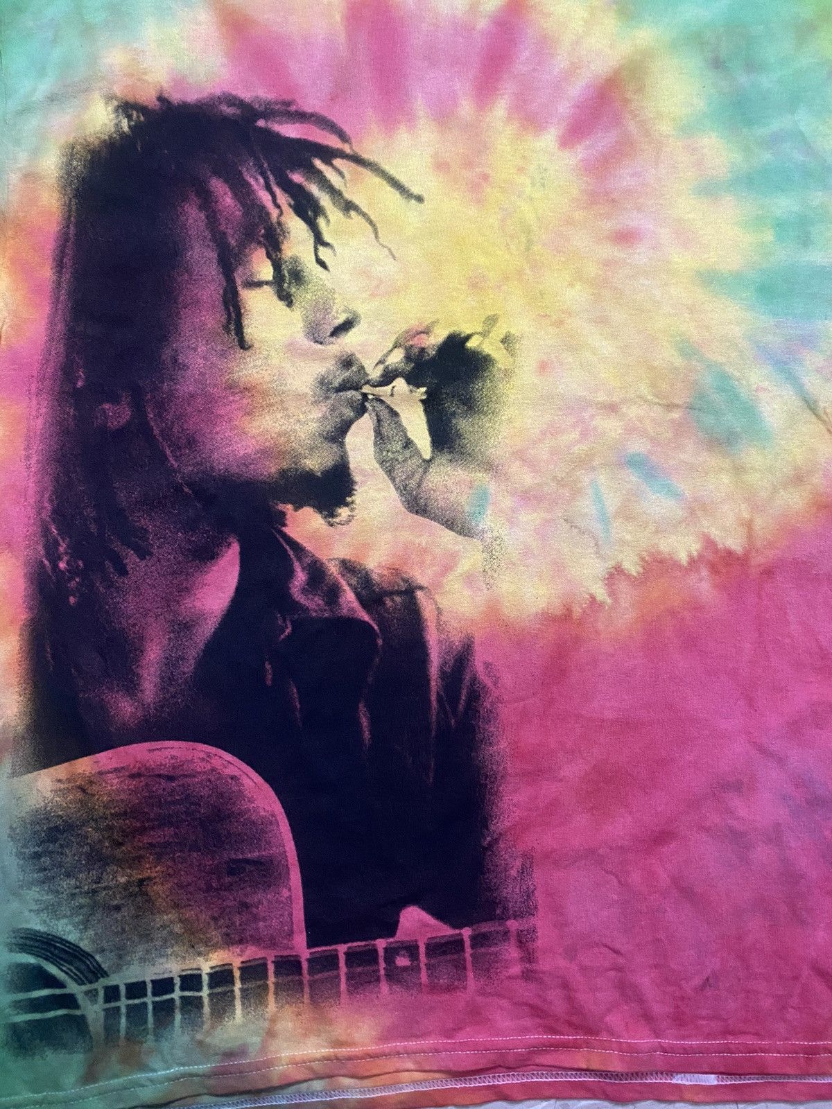 Bob Marley × Vintage Bob Marley Men's Smoke Tie Dye Tie Dye T-shirt Size US XXL / EU 58 / 5 - 6 Thumbnail