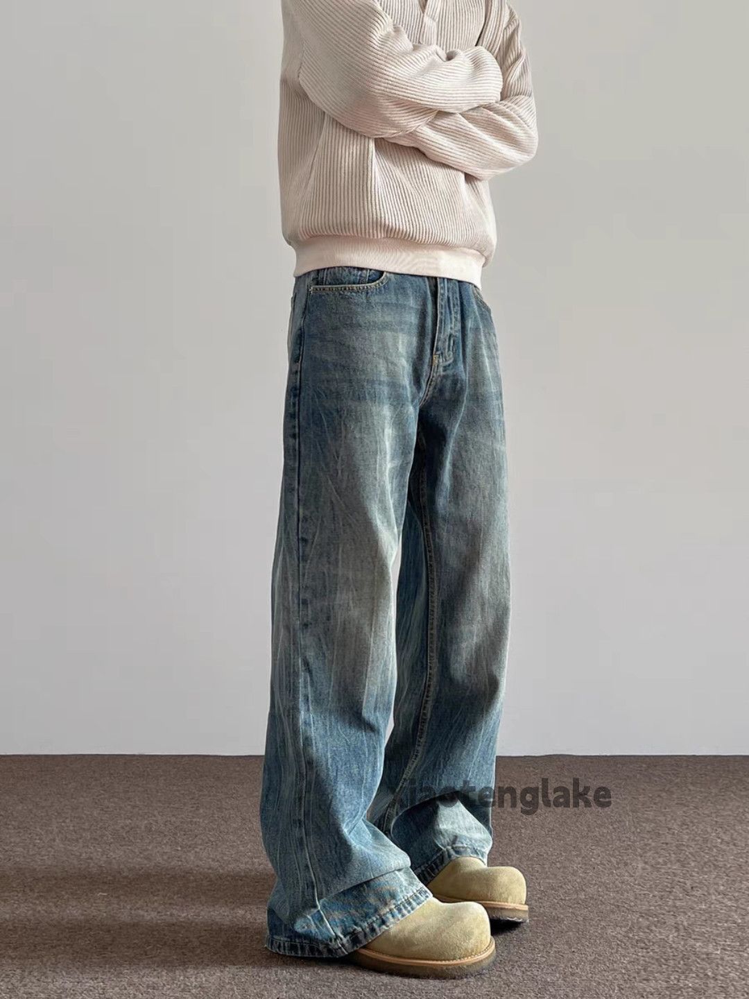 Jean × Vintage washed faded utility y2k work outdoor cleanfit jeans Size US 34 / EU 50 - 4 Thumbnail